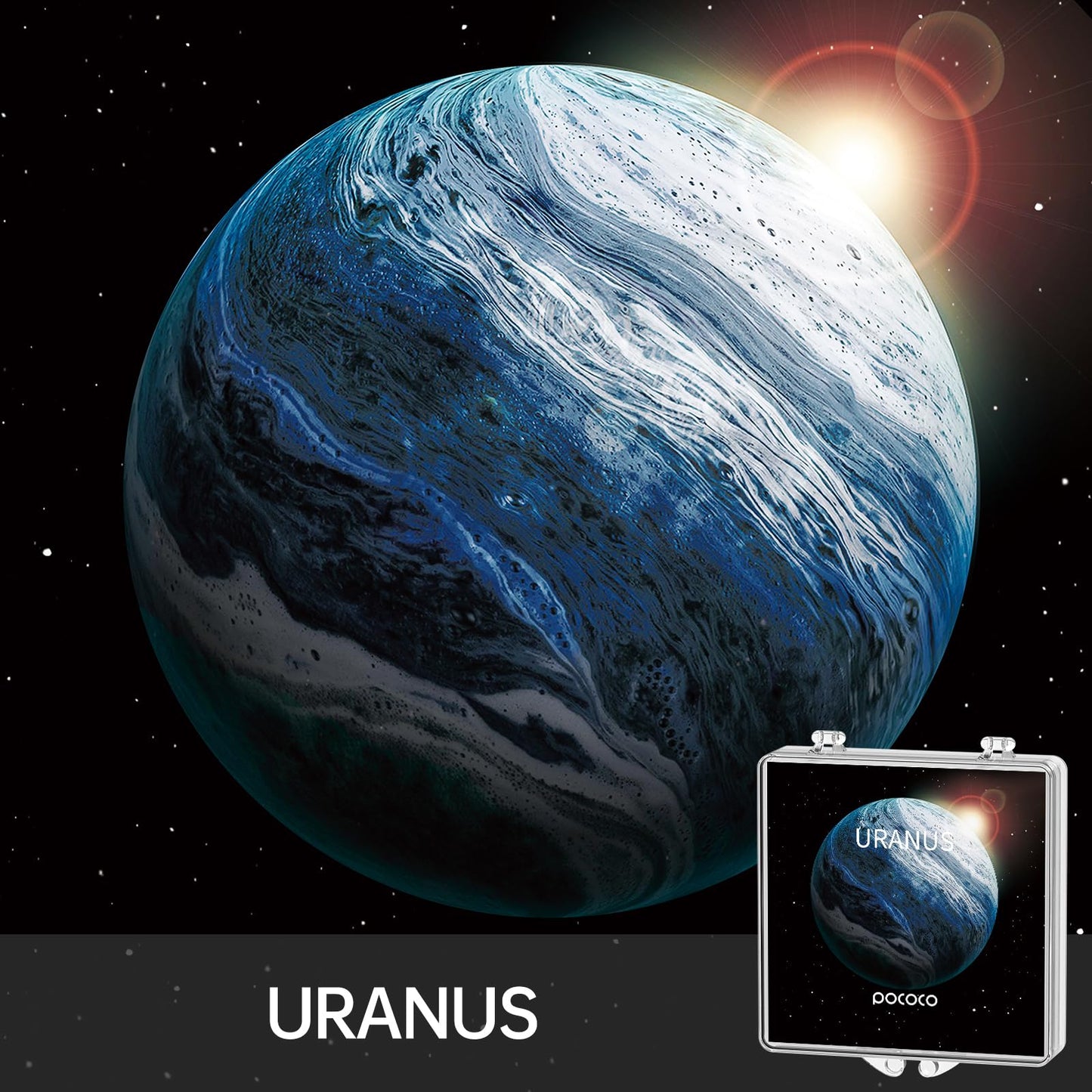 Discos Realistas Solar System - Discos para el Proyector de Estrellas POCOCO Galaxy Lite Home Planetarium, 8 Piezas, Ultra HD 5k (8 Discos)