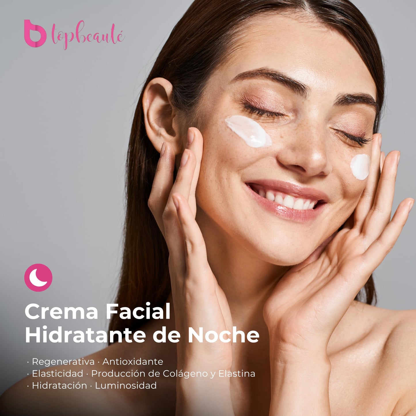 Top Beauté - Kit Skincare Antiedad +40 Cram Jour crema de día facial antiarrugas + crema contorno de ojos Lifting Eyes + Cream Nuit Creama de noche con Ácido Hialurónico Colágeno Vitaminas E, A Antiage
