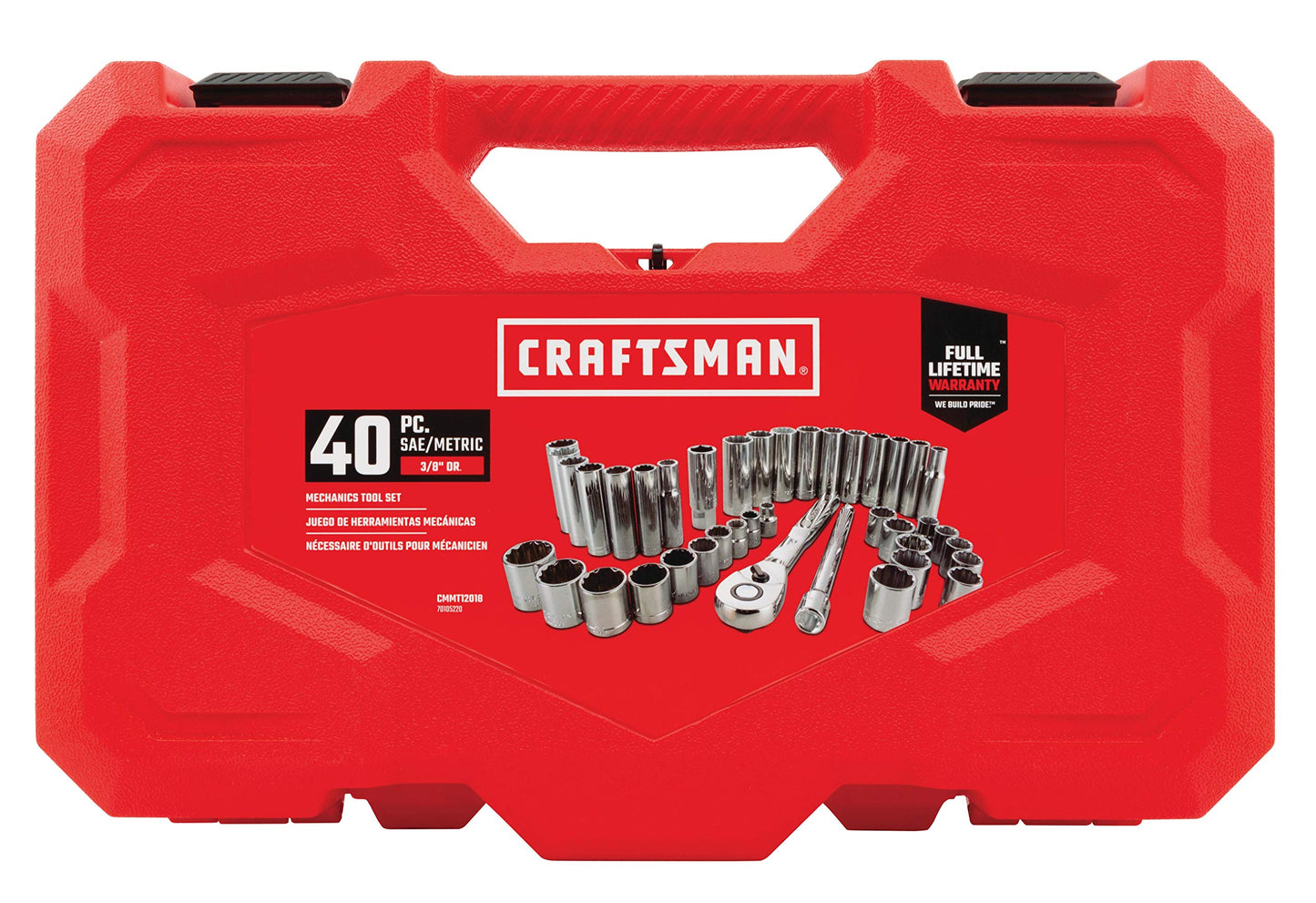 CRAFTSMAN Juego de Herramientas Mecánicas en Pulgadas y Métrico 40 Piezas CMMT12018