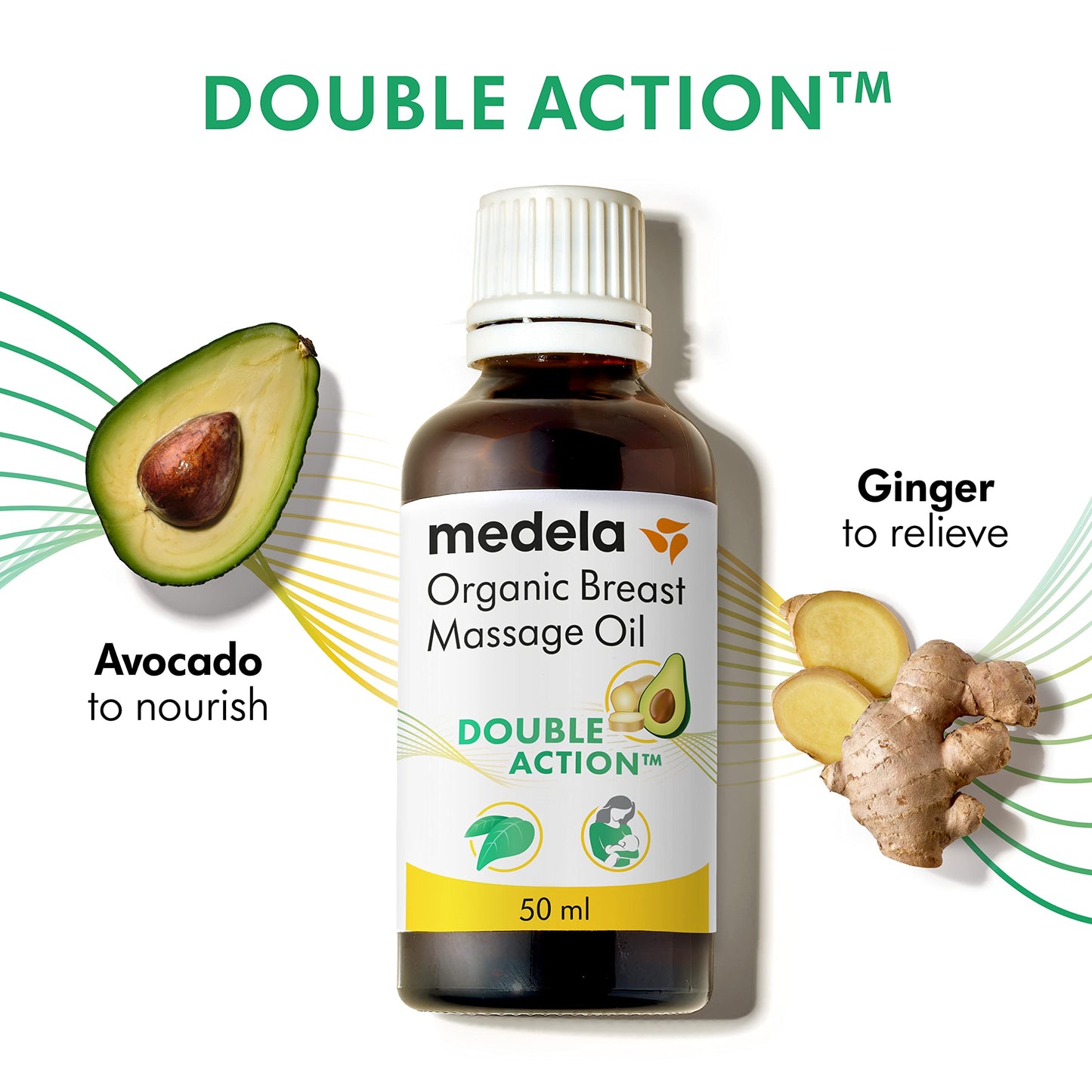 Aceite Orgánico Medela Lactancia para Masaje en los Senos 50ml