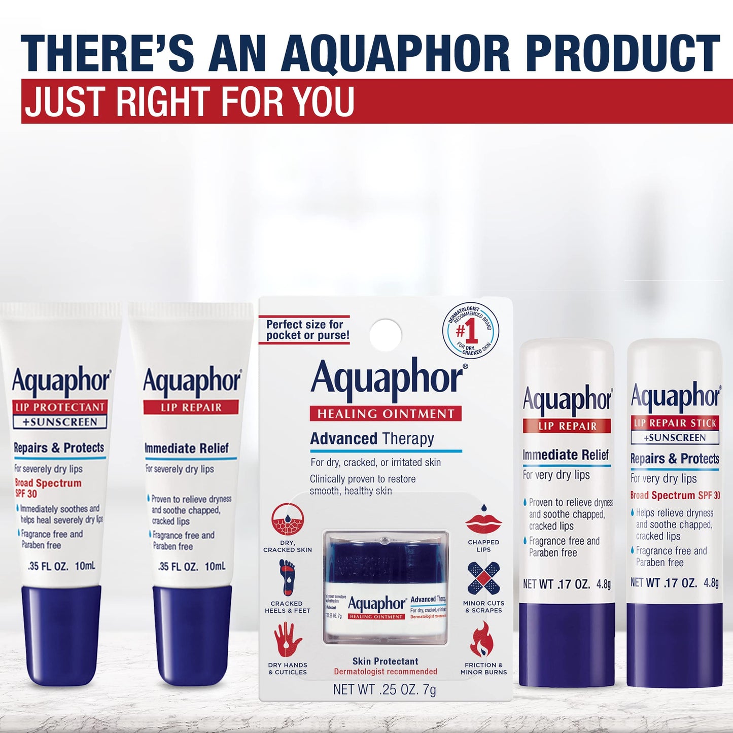 Aquaphor Lip Repair, 0.35 Ounce