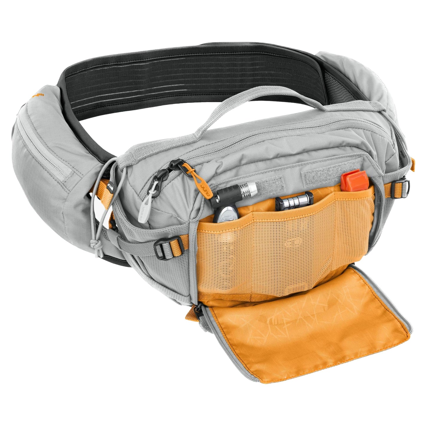 Bolsa de Cintura EVOC Gris Piedra con AIRFLOW y AIRO Flex para e-Bike Tours y Trails (3L de Capacidad)