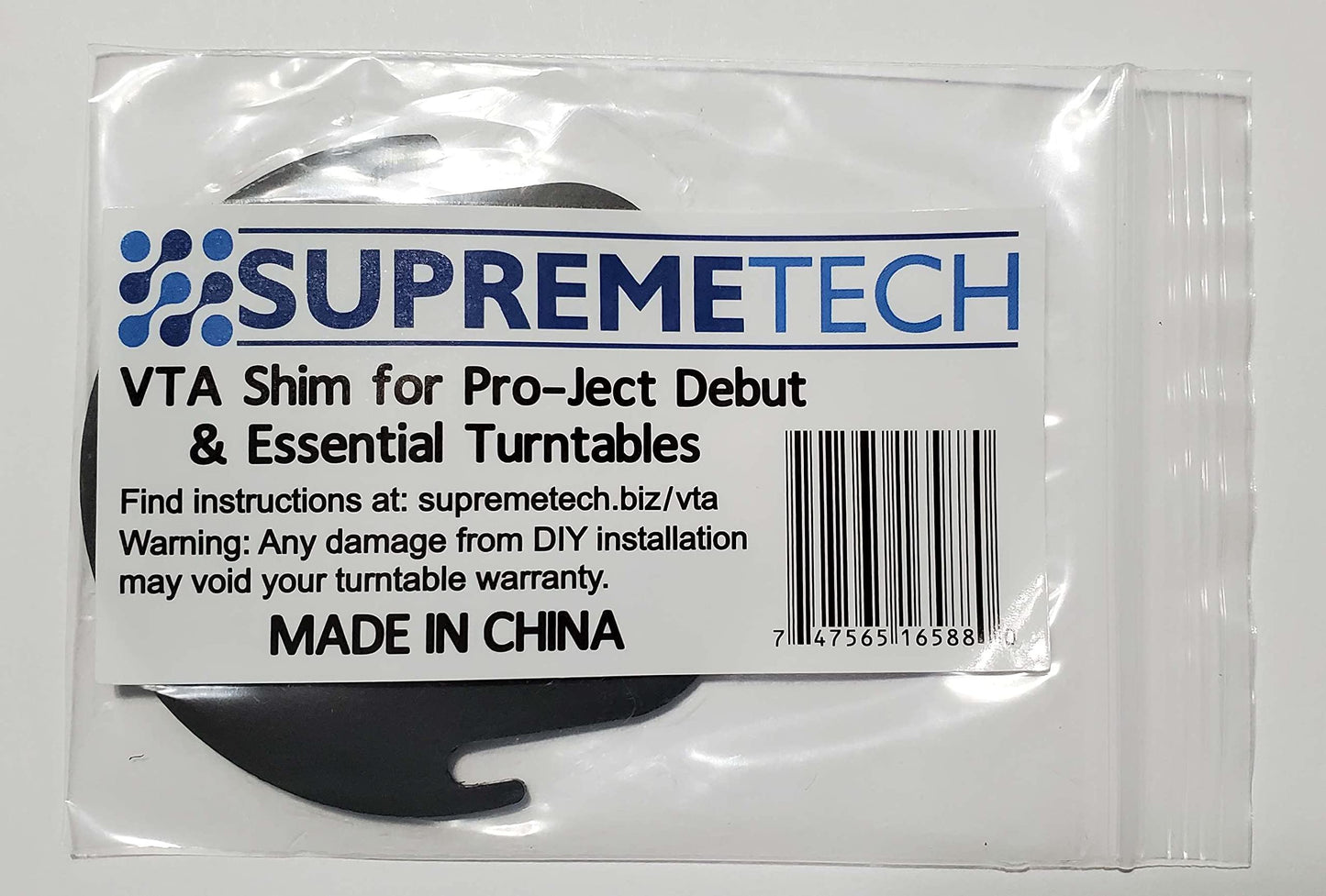 VTA Shim para tocadiscos Pro-Ject Debut y Pro-Ject Essential