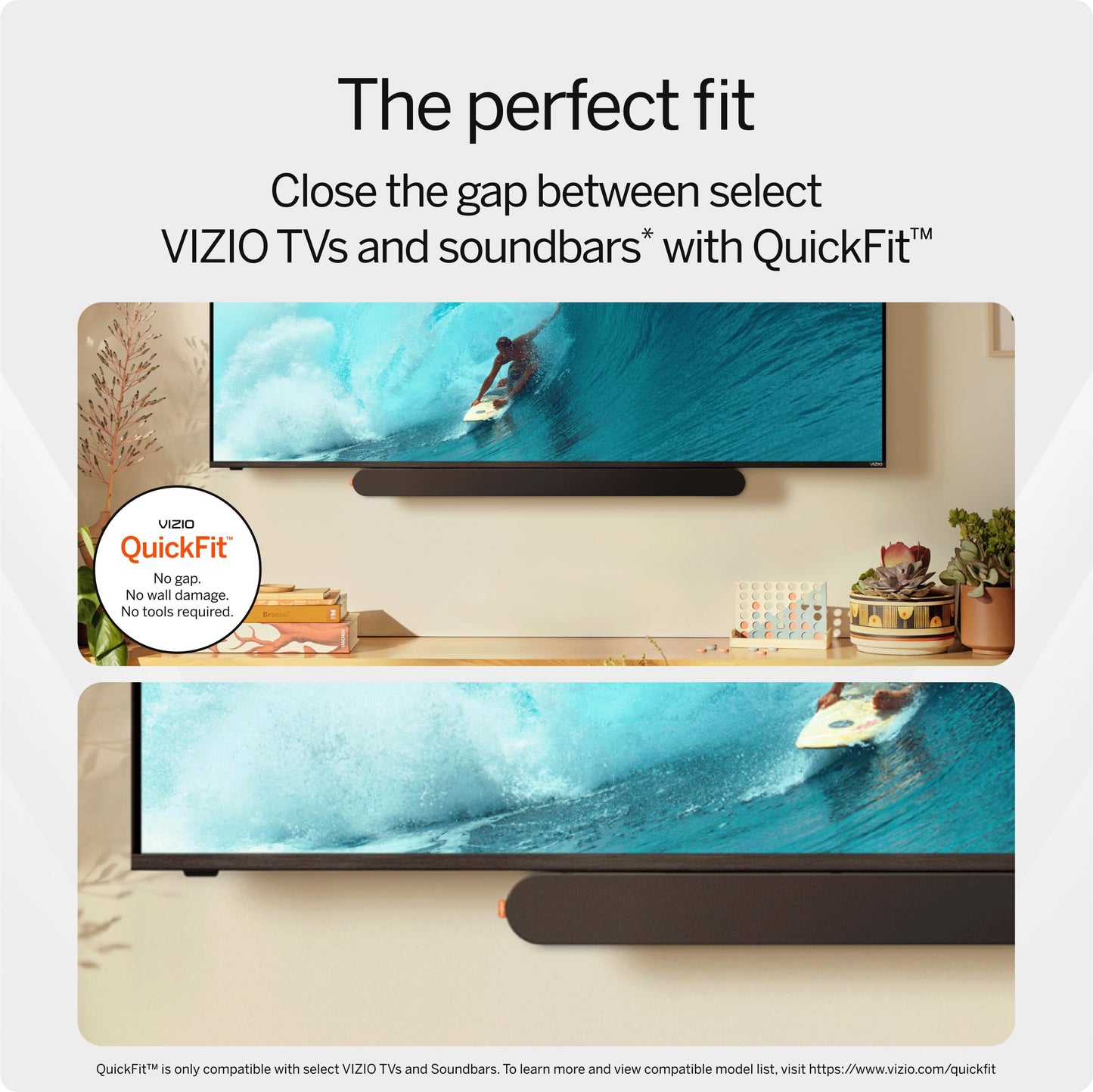 VIZIO 5.1 Soundbar SE, subwoofer inalámbrico, Sonido Envolvente con Dolby Atmos y DTS:X, Altavoz Bluetooth, Compatible con QuickFit™ - SV510X-08 (Nuevo, Modelo 2024)