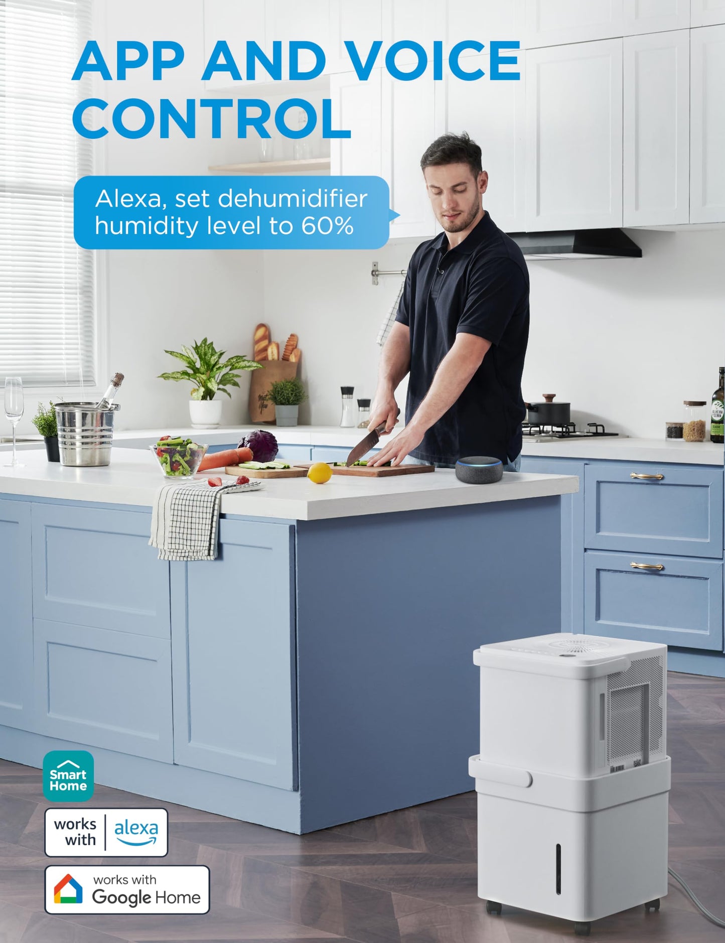 Deshumidificador Midea Blanco Certificado Energy Star con Filtro de Aire Reutilizable