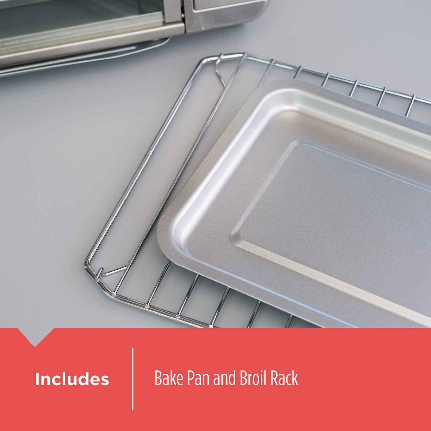 Black & Decker CTO6335S Stainless Steel Countertop Convection Oven, Silver