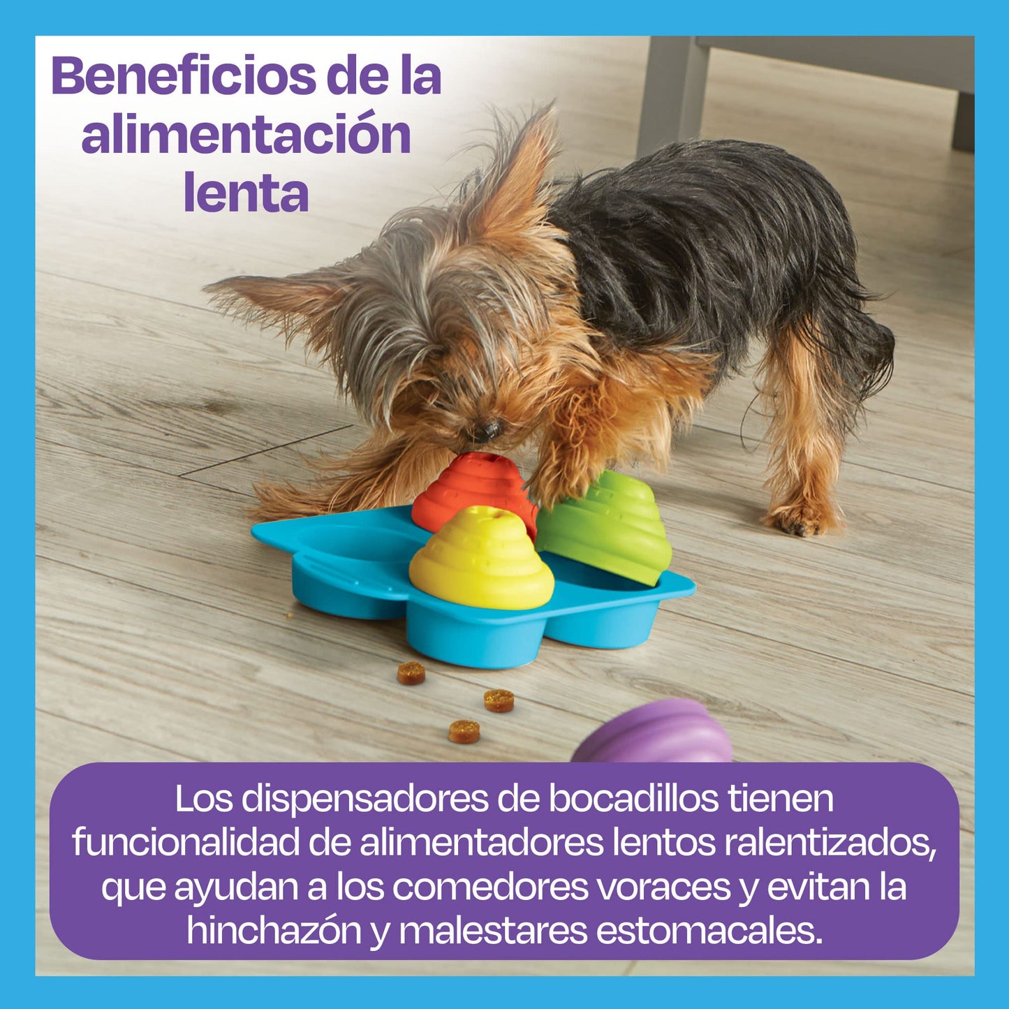 BRIGHTKINS Fiesta de Cupcakes Rompecabezas de Tratamiento para Perro