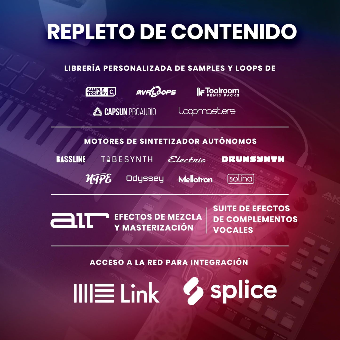 AKAI Professional MPC One+ caja de ritmos autónoma, creador de ritmos y controlador MIDI con wifi, Bluetooth, drum pads, plugins y pantalla táctil