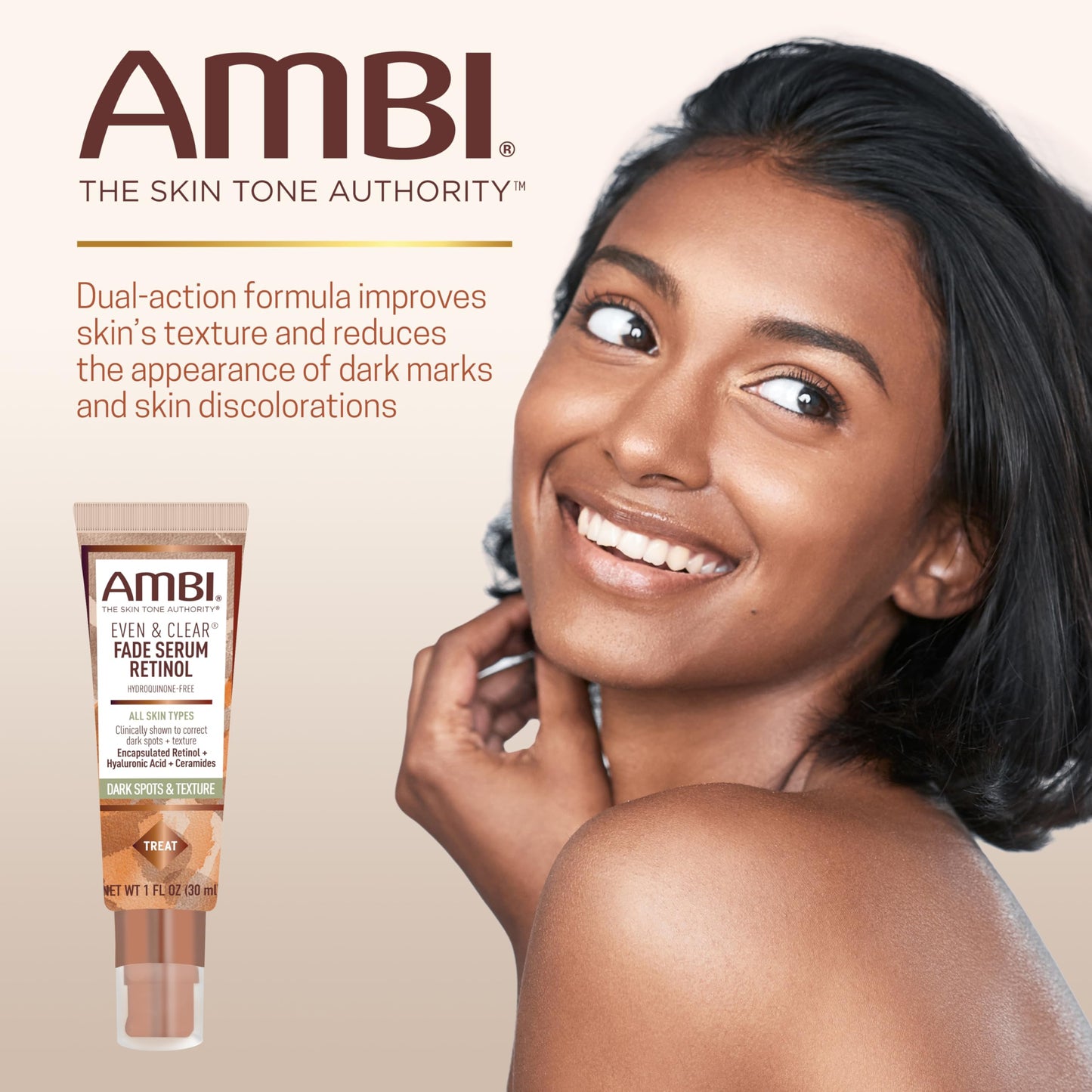 Suero Decolorante Uniforme y Transparente AMBI Reminol - ¡Ilumina tu piel!