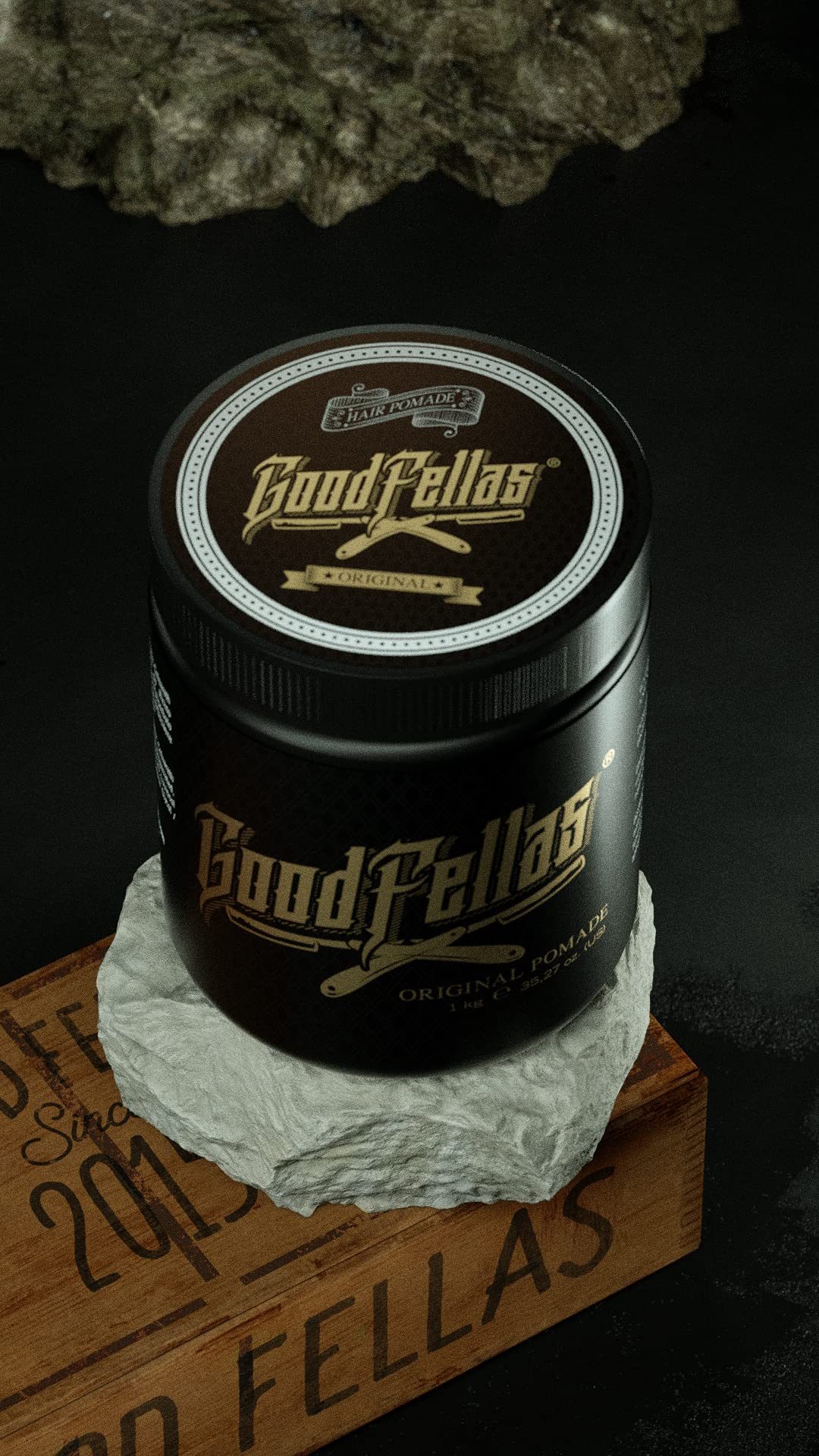 GoodFellas Pomada Original para Cabello de Fijación Media con Base de Agua 1kg Aroma Citrus