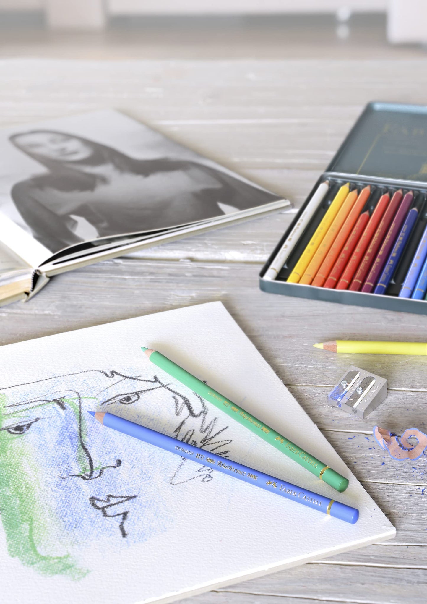 Set de Lápices de Colores Faber-Castell Polychromos Profesionales 24 Colores para Artistas