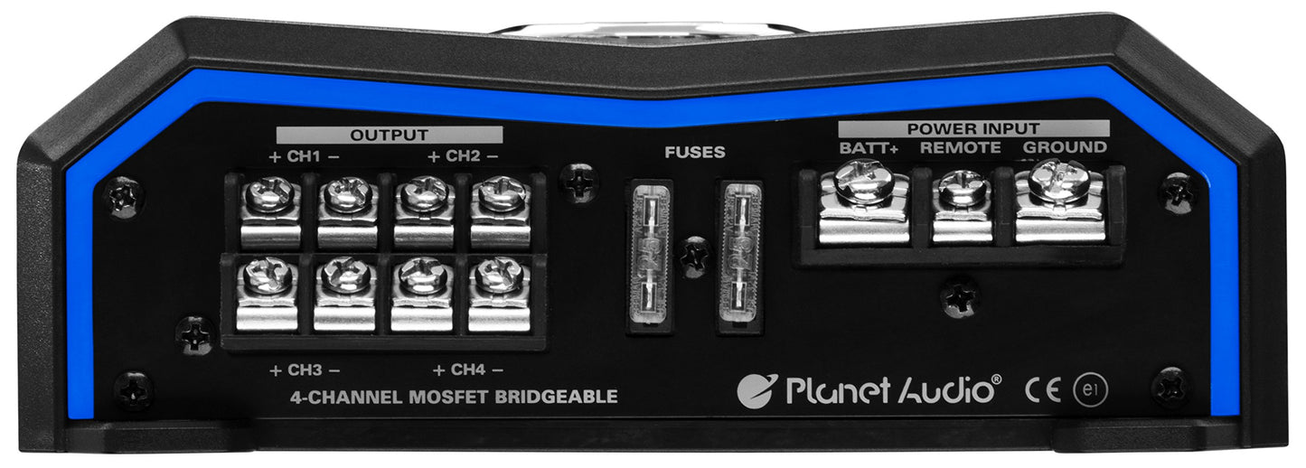 Amplificador Planet Audio PL1600.4 1600 W 4 Canales 2 Ohm Clase A/B