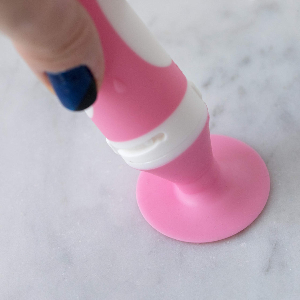PAPU BABY Cepillo para Biberón/Botella de Silicón 100% grado alimenticio. Escobillón para Biberones. (Rosa)