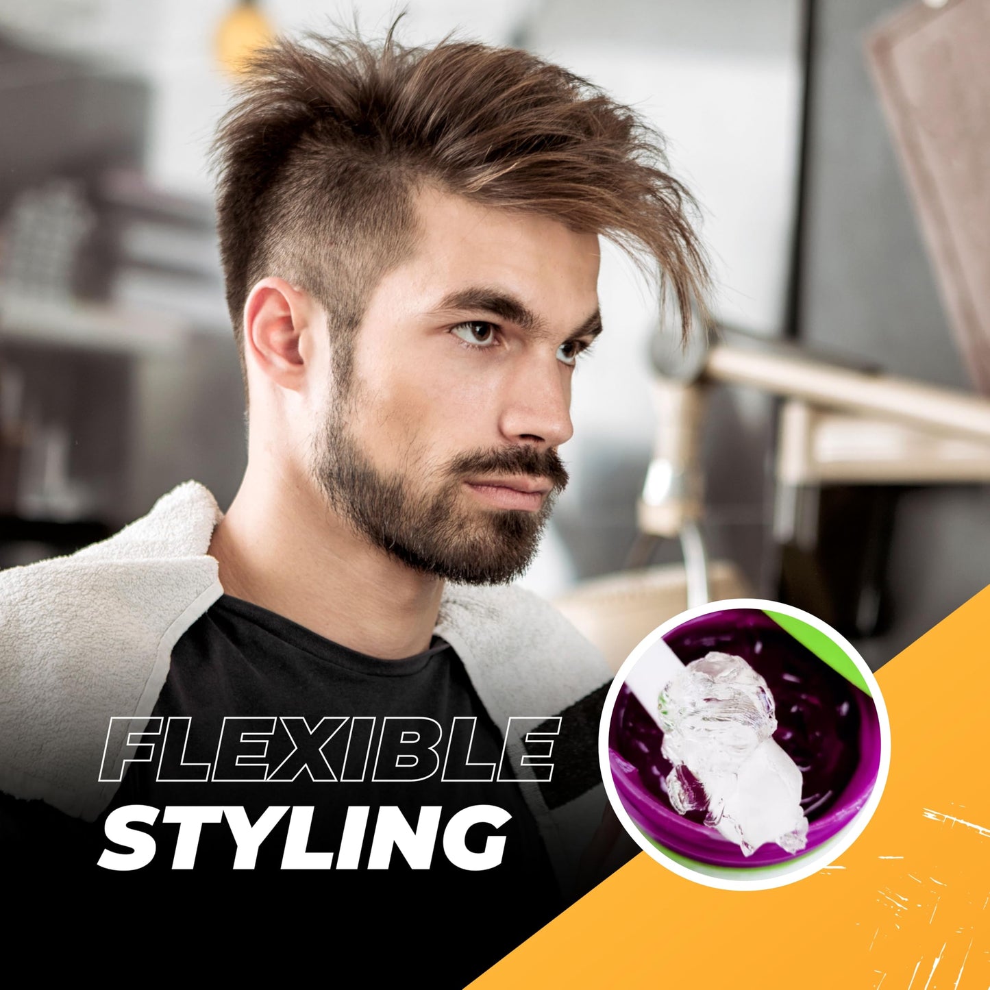Nishman Cera para Cabello Hombre Fijación Brillo Firmeza Hair Styling Modelo 05 Keratina de 150 ml