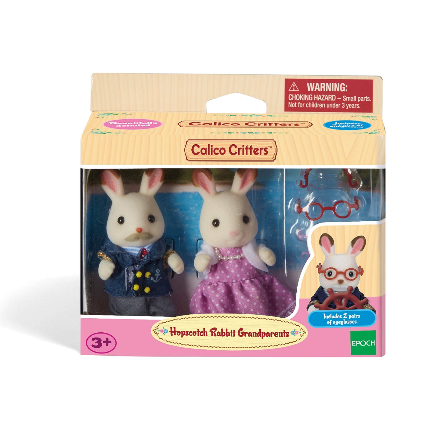 Calico Critters Familia, Abuelos de Conejo Hopscotch, Versión Original.