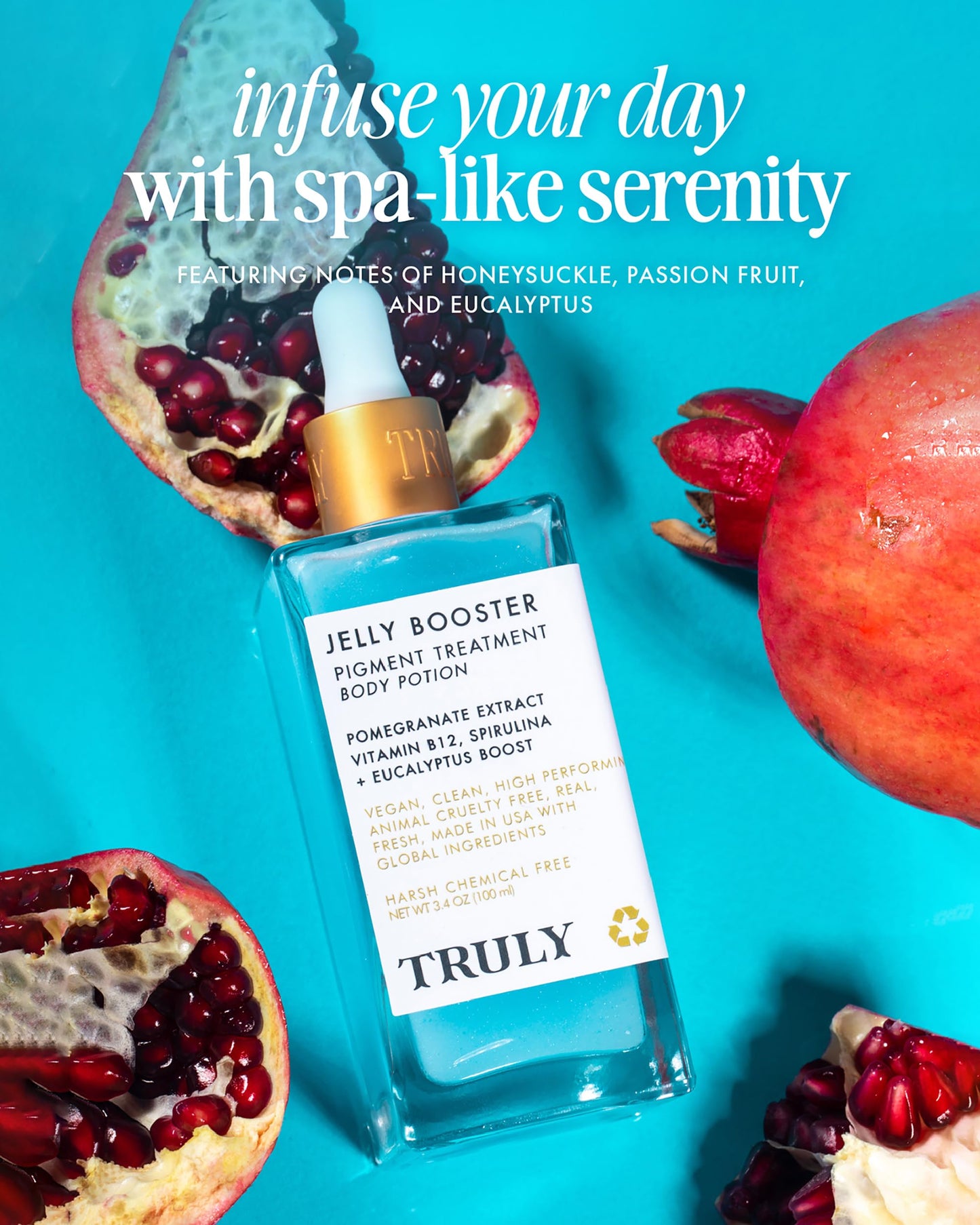 Truly- Tratamiento corporal con poción para cicatrices, tratamiento de pigmentos Beauty Jelly Booster, de rápida absorción para cicatrices de acné en el rostro