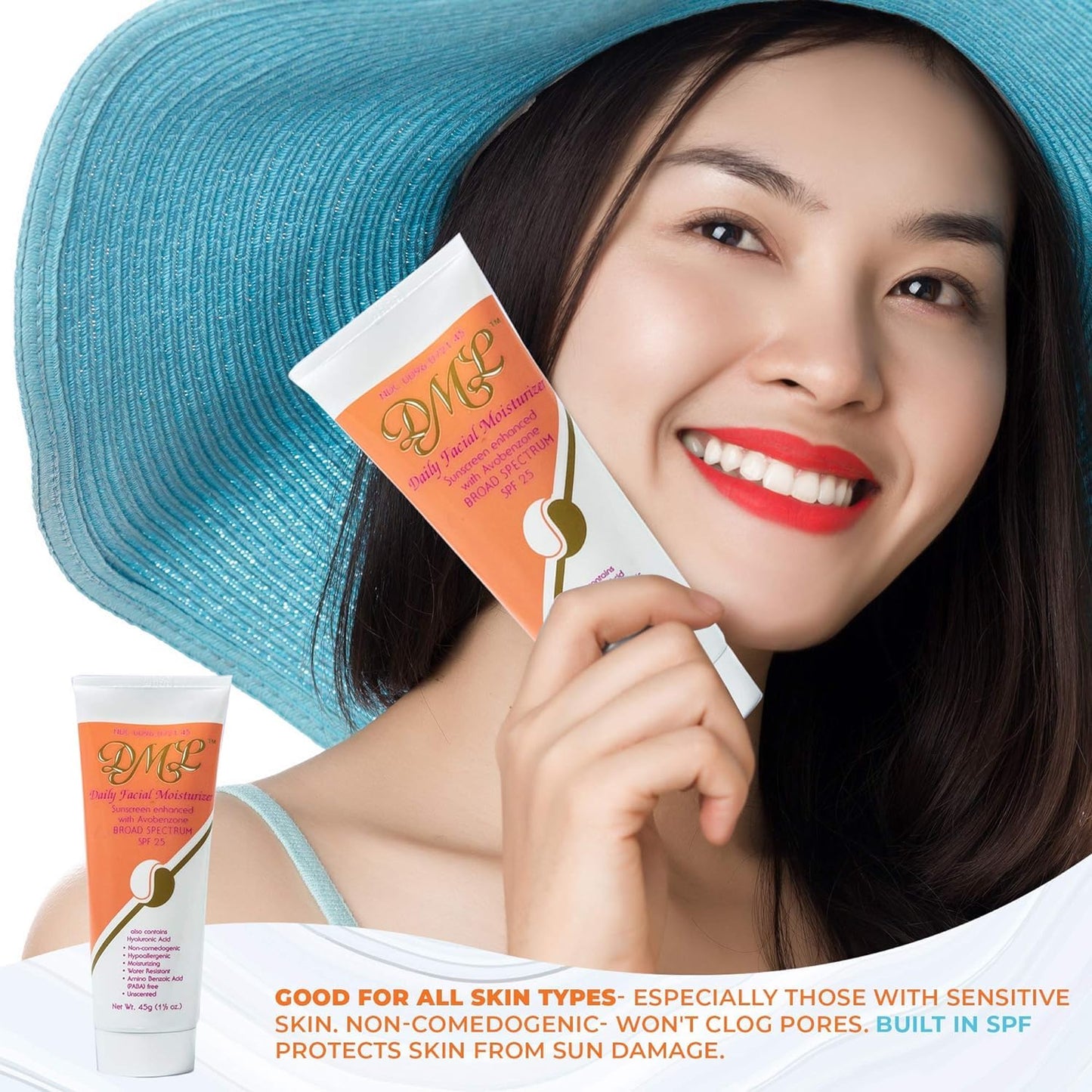 DML Daily Facial Moisturizer SPF 25 1.5 oz Pack of 4 by DML