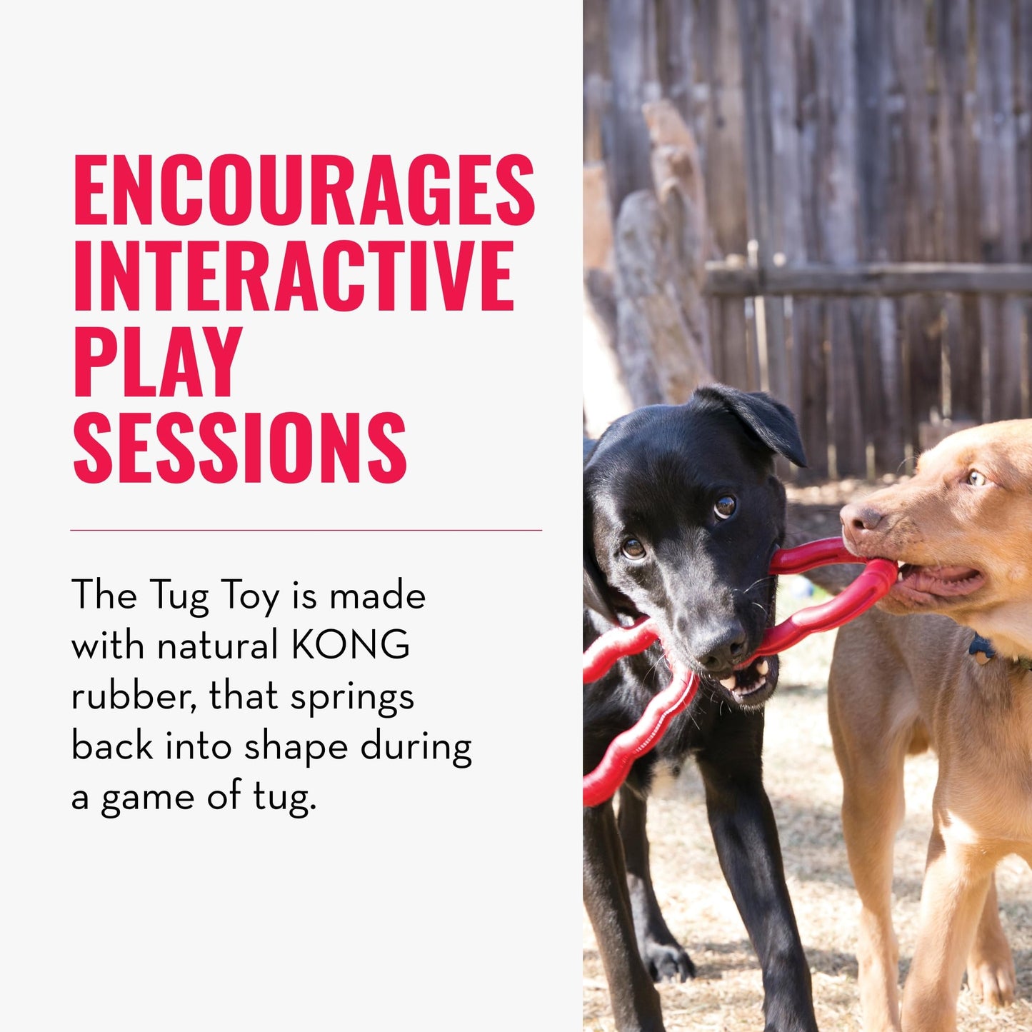 Kong Juguete remolcador para Perro, Rojo