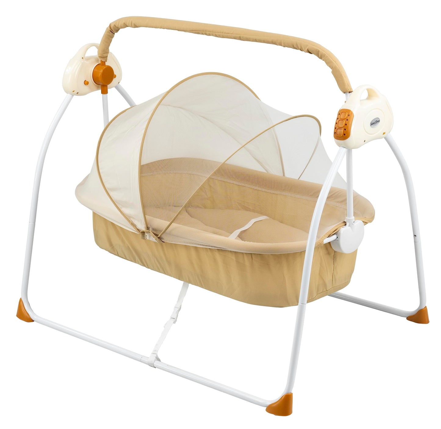 Cuna Mecedora Eléctrica SELECTSHOP Café para Bebé
