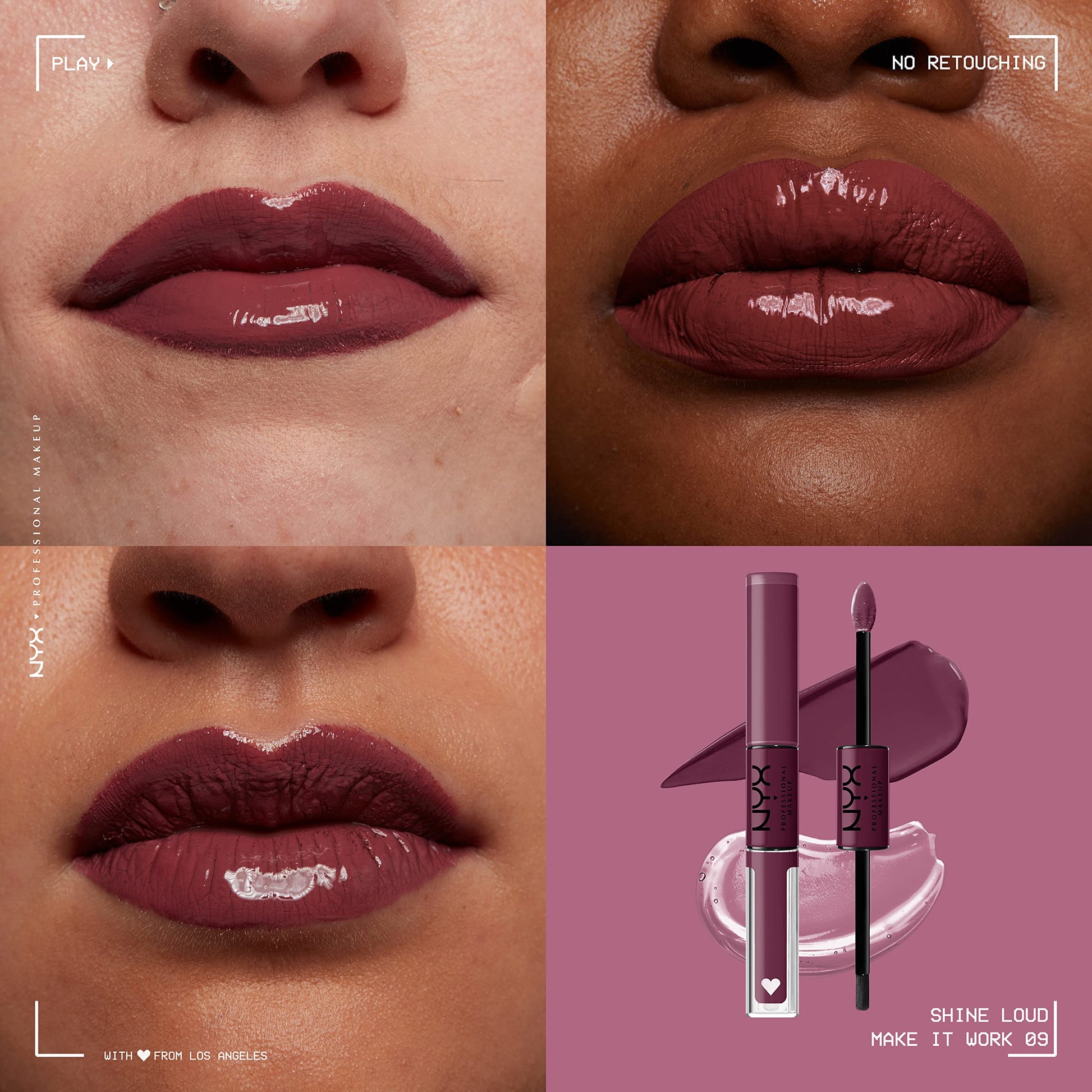 NYX Professional Makeup, Shine Loud, Labial Líquido Larga Duración, Make