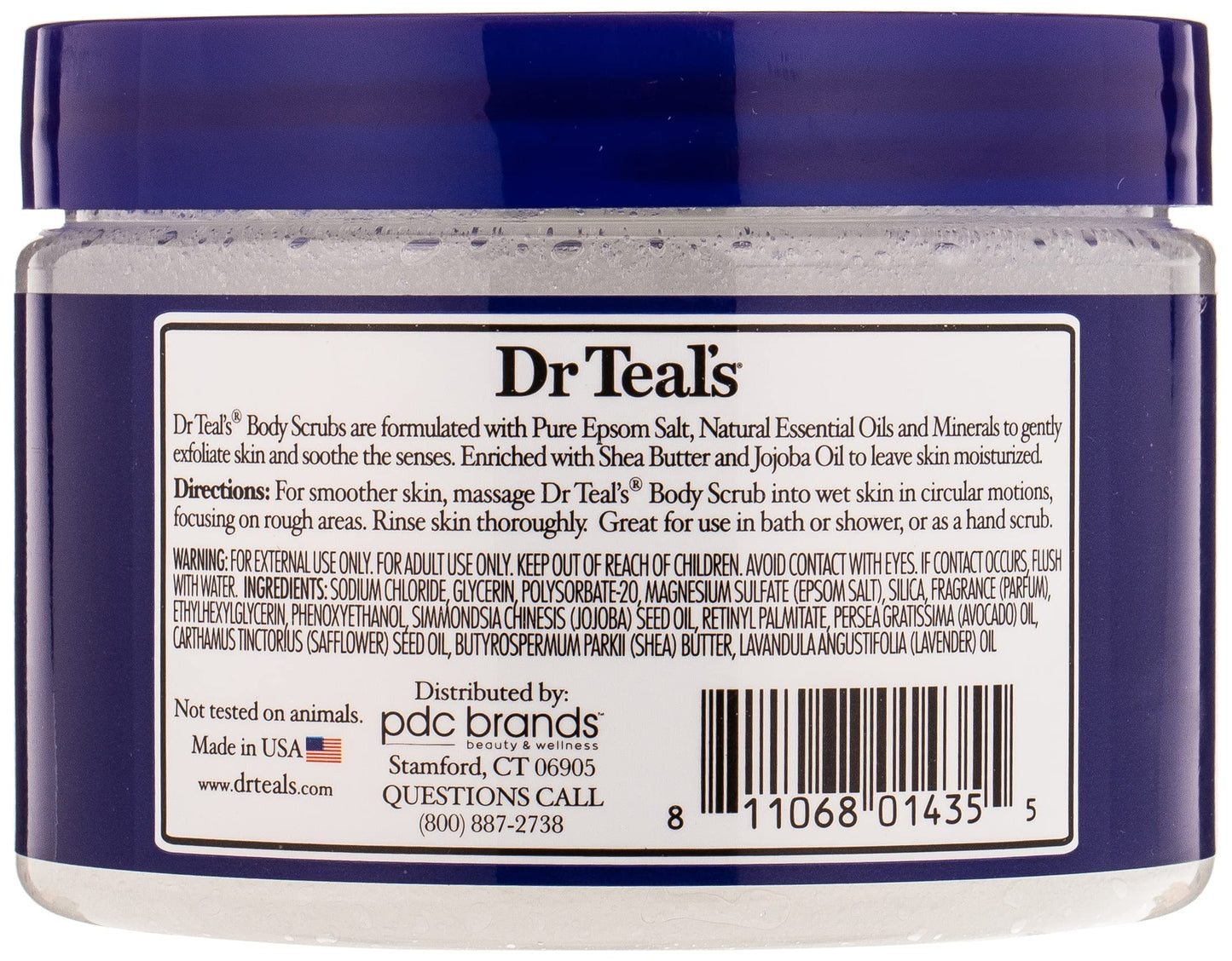 Exfoliante Corporal Dr. Teal's Lavanda