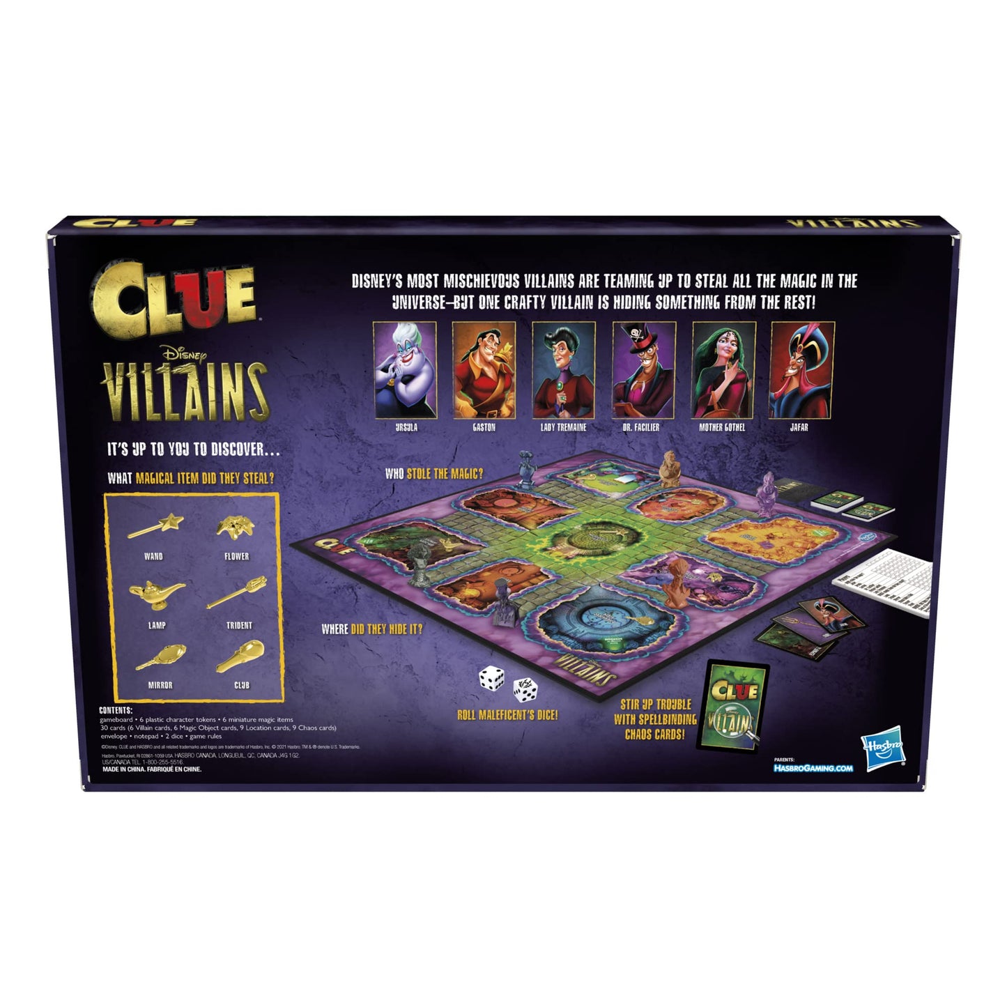 Hasbro Gaming Clue Disney Villains