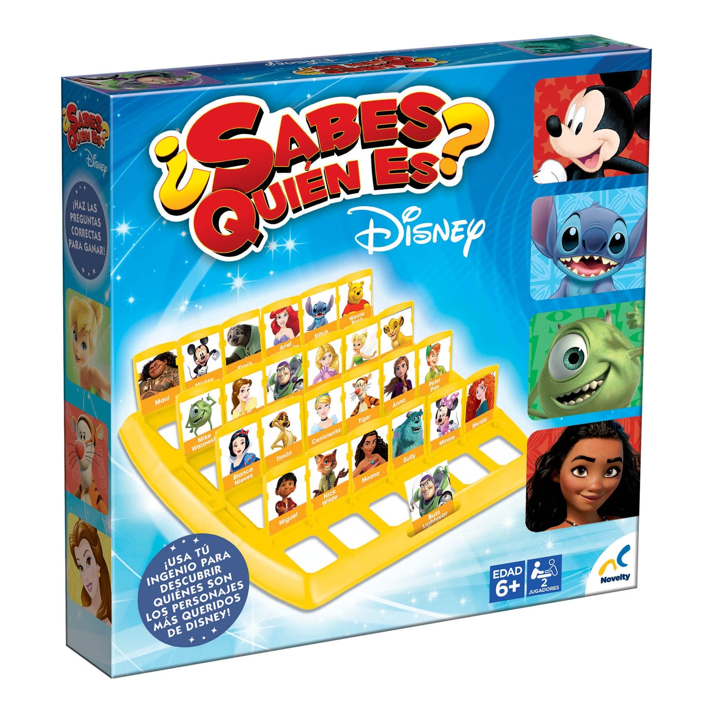 Novelty Corp Juego de Mesa ¿Sabes Quién Es?, Disney, Juego de Mesa, Juegos Clásicos y Tradicionales