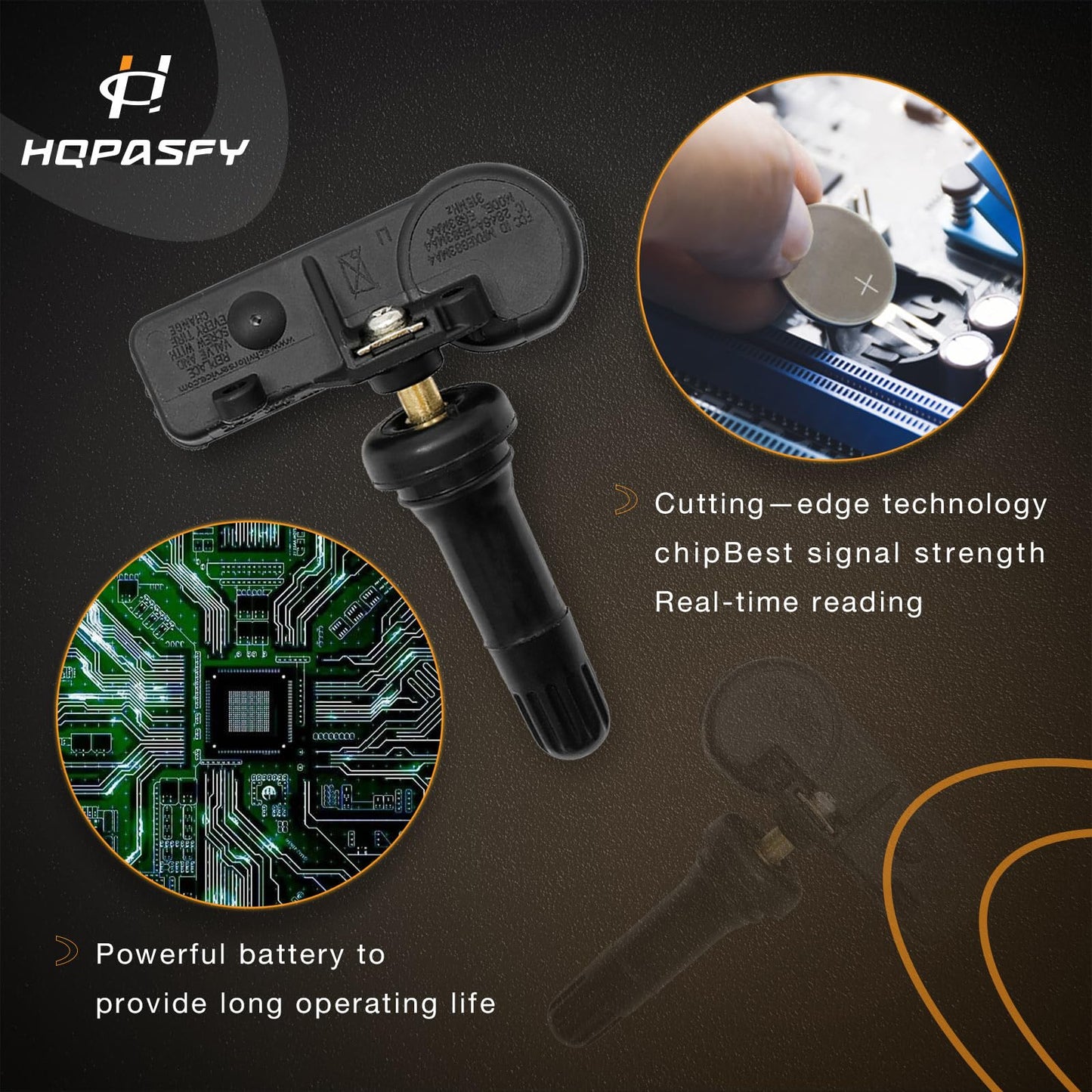 TPMS Sensor de presión de neumáticos 315 MHz, 4 piezas compatibles con Ford F250 F350 F450 Focus| Lincoln MKS Mercury Milan & More reemplaza # DE8T-1A180-AA, 9L3Z-1A189-A, CM5T-1A180-AA