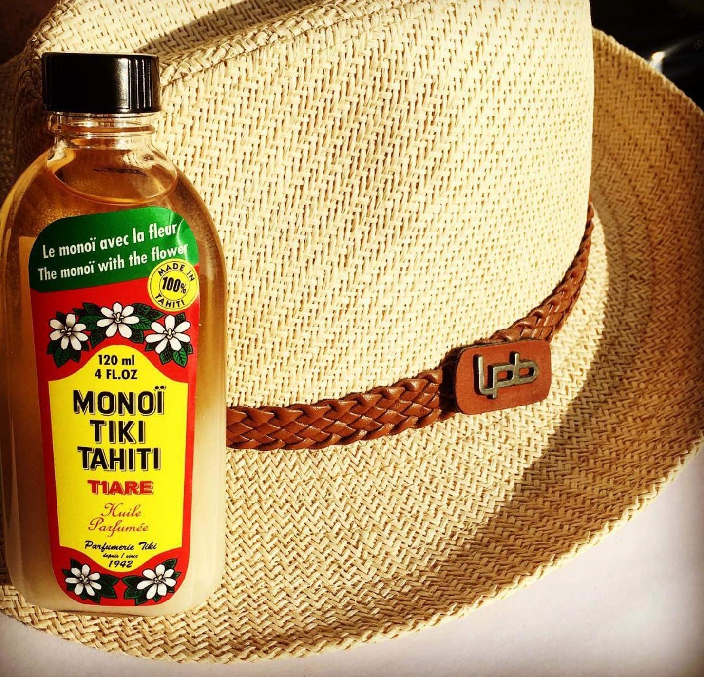 Monoi Tiare Tahiti Tiare Gardenia Coconut Oil (Pack of 2), Scented With Fresh Handpicked Tiare Flowers, 100% Made in Tahiti, 4 fl. oz.