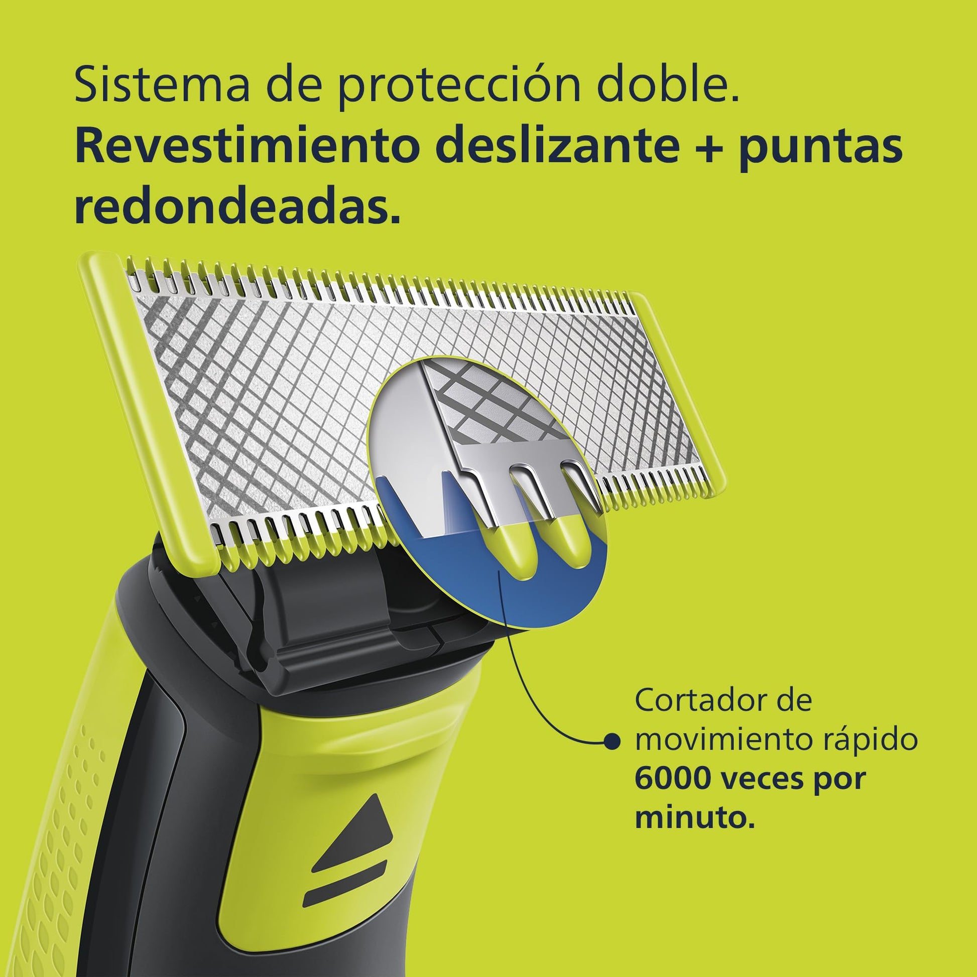 Philips OneBlade Recortadora y Afeitadora Eléctrica Face & Body 3 peines guía, 2 peines para cuerpo, QP2824/10
