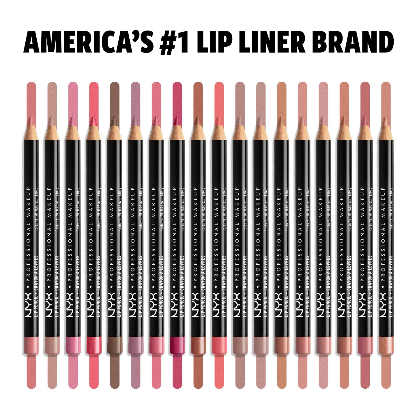 NYX PROFESSIONAL MAKEUP The Brow Glue Instant Brow Styler + Lápiz labial fino, Peekaboo Neutral, 0.03 onzas