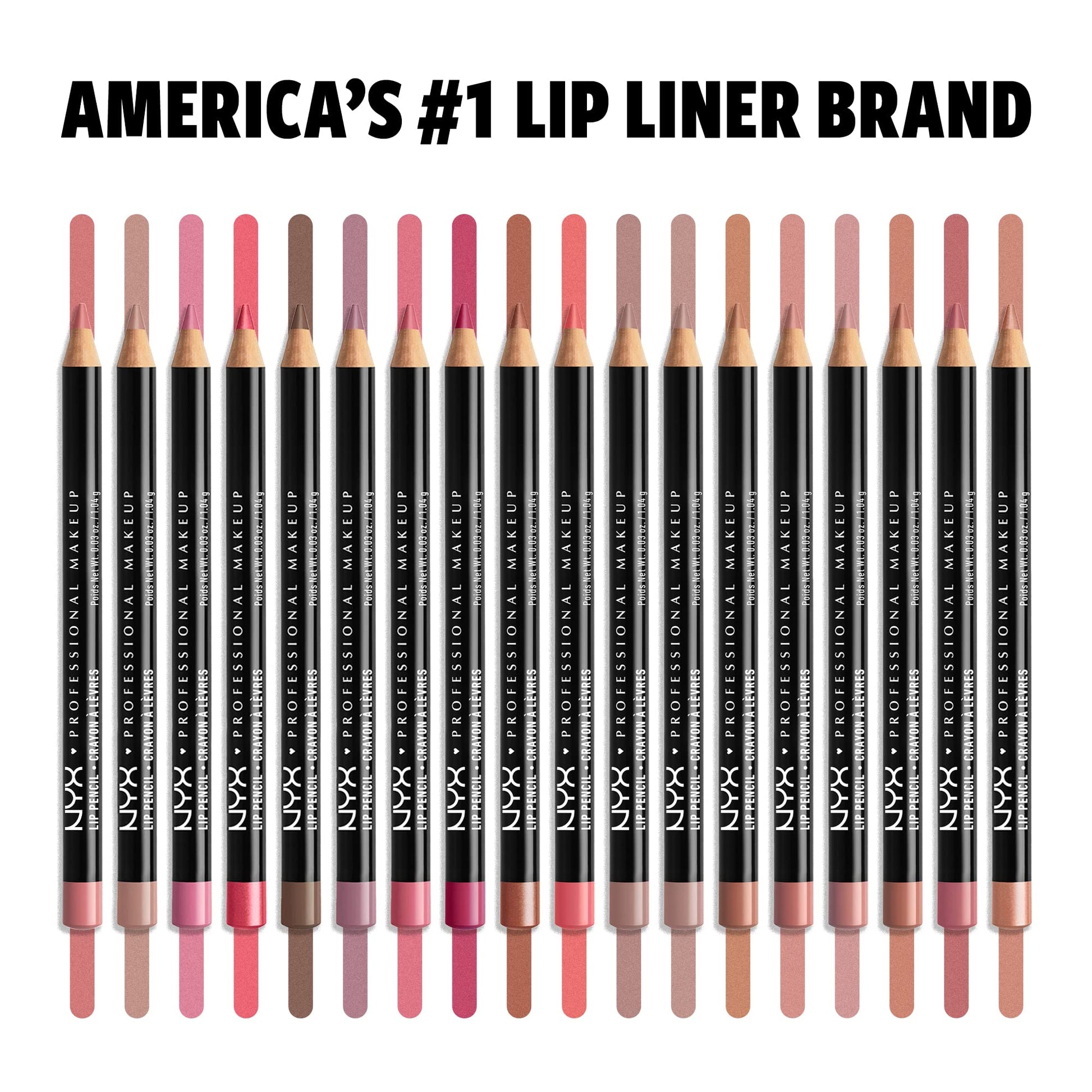 NYX PROFESSIONAL MAKEUP The Brow Glue Instant Brow Styler + Lápiz labial fino, Peekaboo Neutral, 0.03 onzas