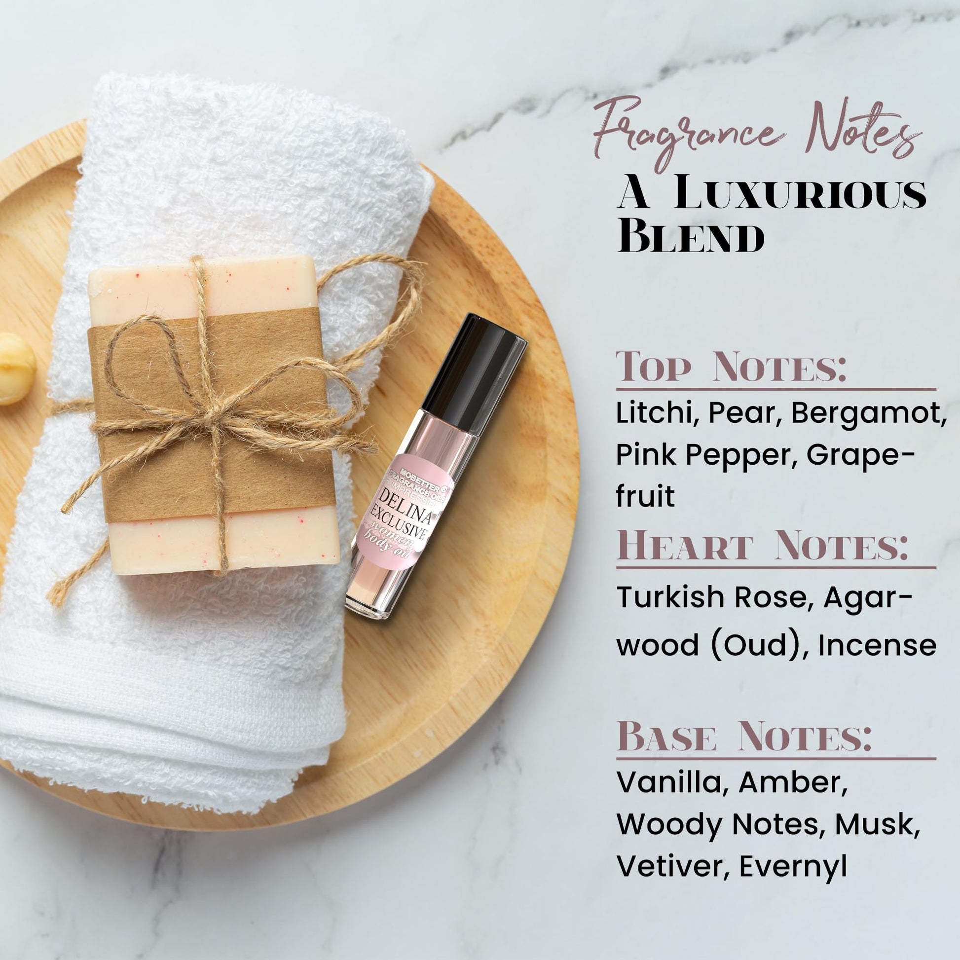 Aceite Corporal Mobetter Fragrance Oils Impresión Delina exclusivo para Mujer