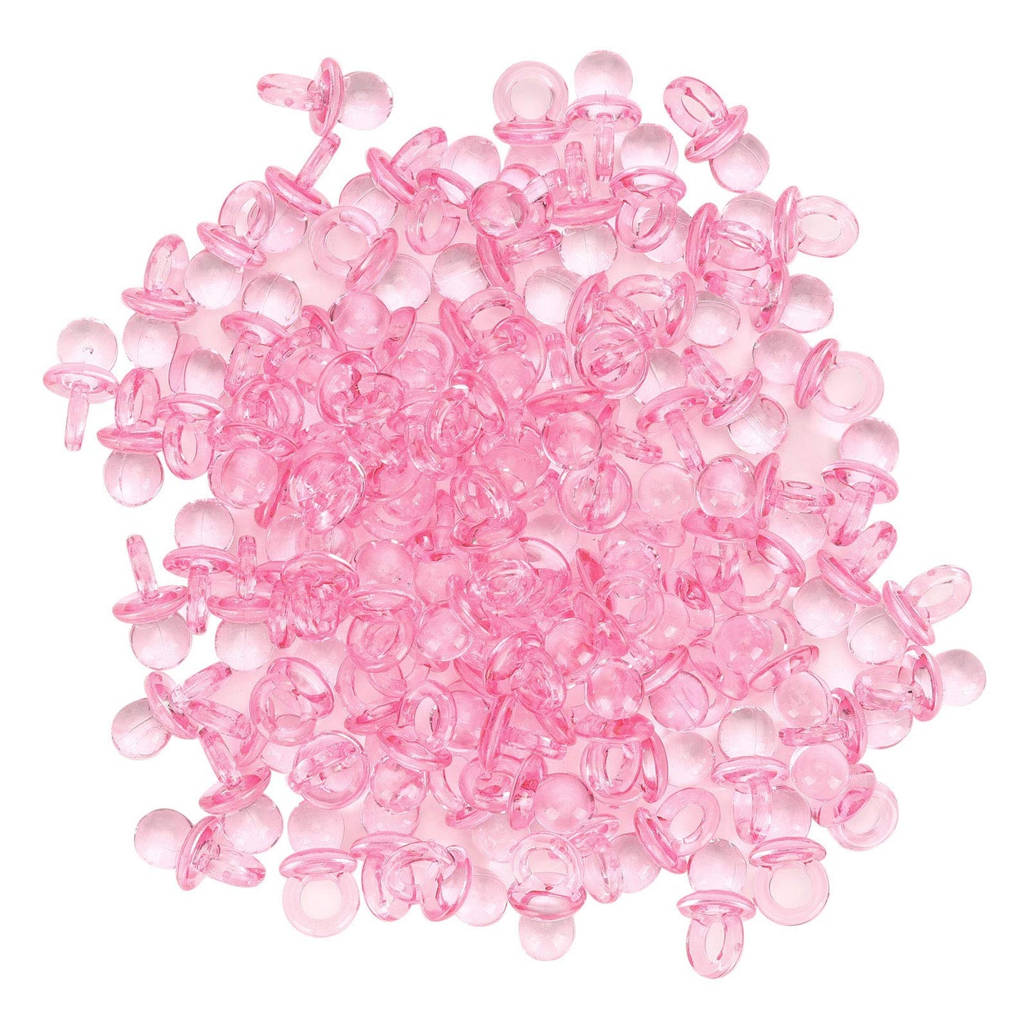 Chupetes Acrílicos Fiesta Bebé Rosa Decoración para Bautizo
