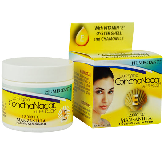 Crema Concha Nacar Perlop Manzanilla Vitamina E Blanca