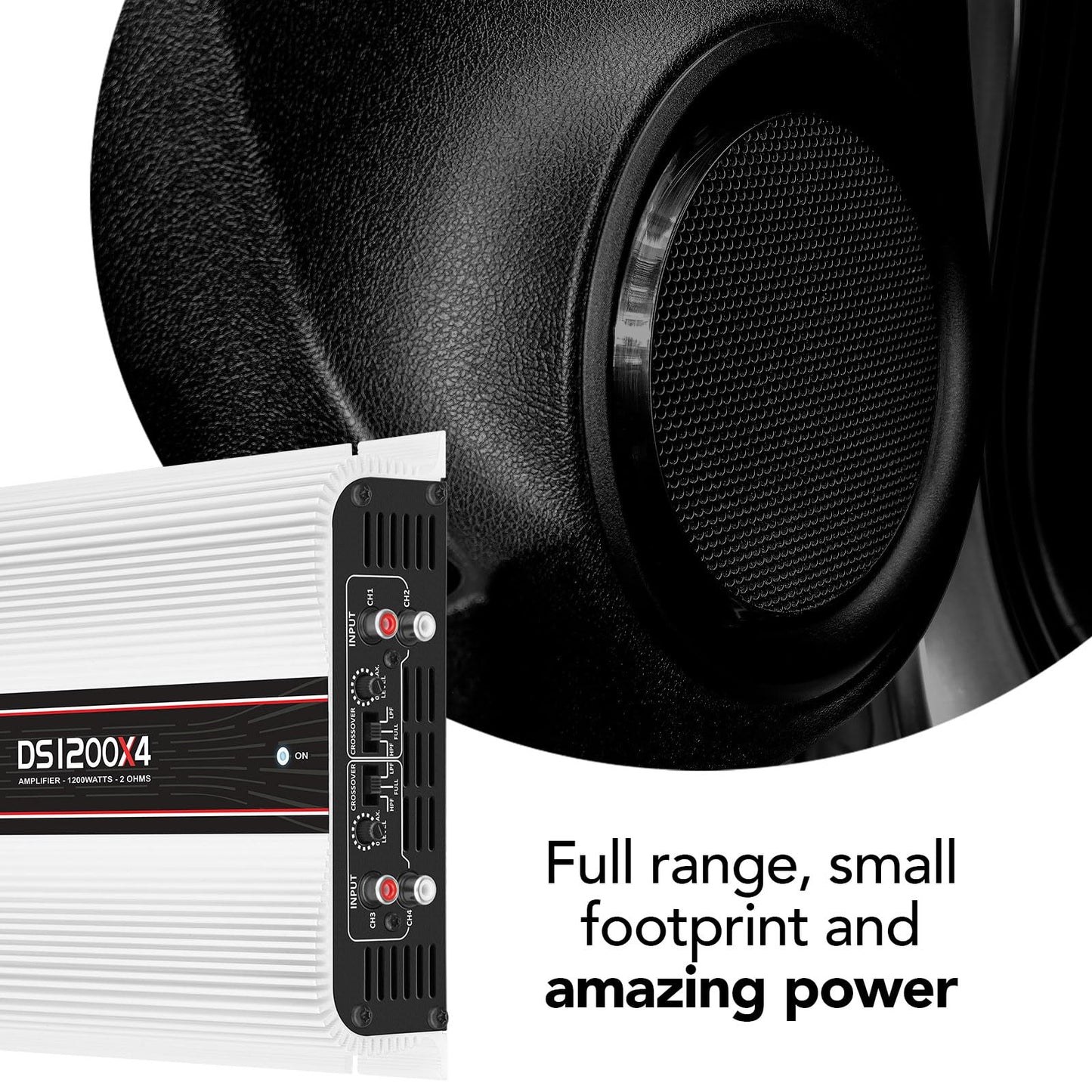 Amplificador Taramps DS 1200 x 4 ohmios 4 canales 1200 vatios