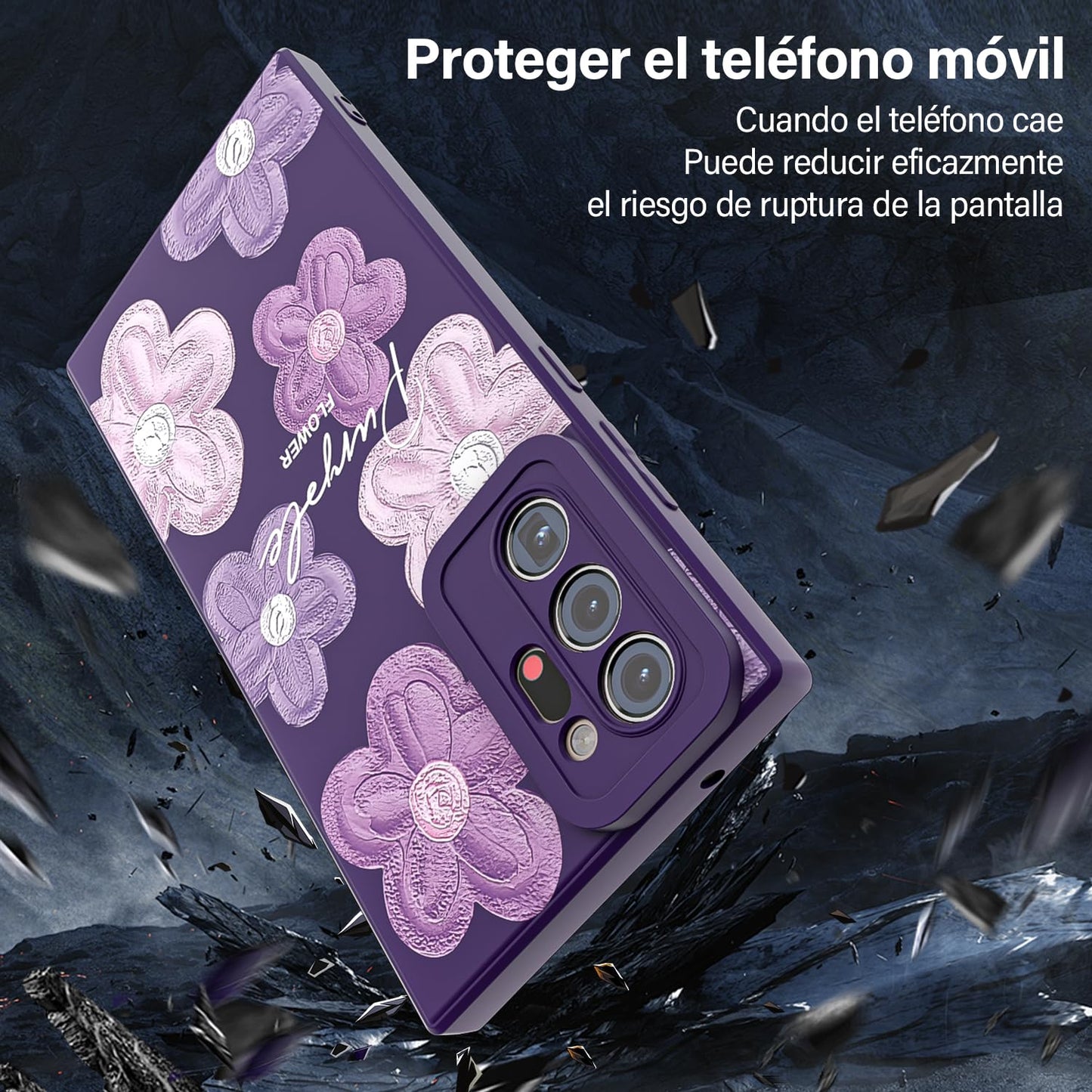 Threehao Funda para Samsung Galaxy Note 20 Ultra, Ultra Delgado Flexible Suave TPU Silicona Carcasa con Moda Aesthetic Dibujos Flores, Antigolpes Anti-arañazos Protectora
