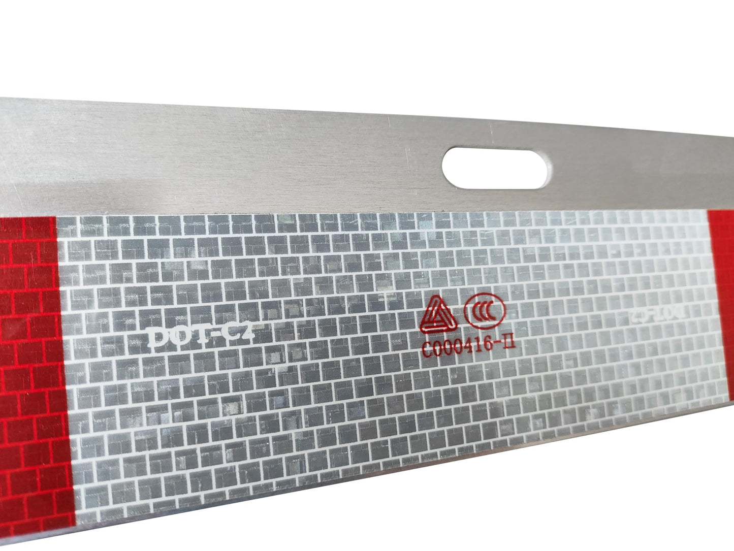 Aluminum Straight Mud Flap Strip Conspicuity Reflector Top Flap Plates