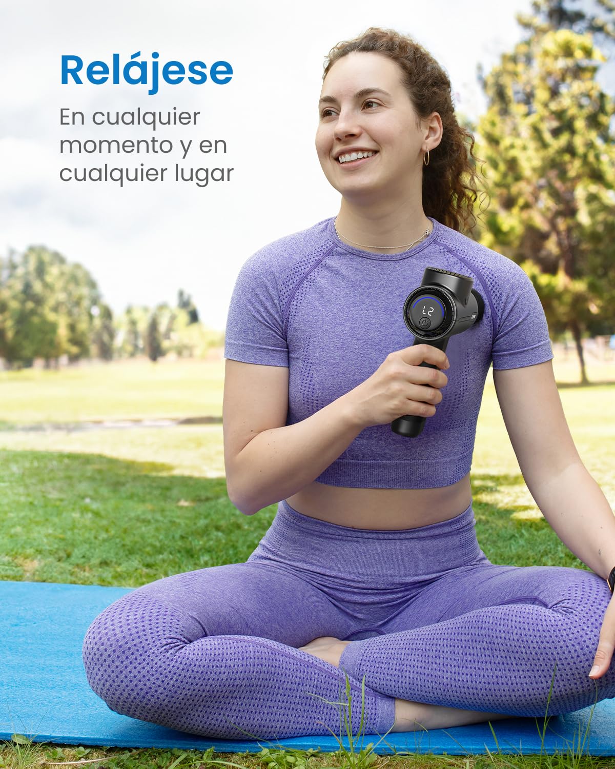 RENPHO Pistola de Masaje Masajeador Muscular Eléctrico de Percusión Massage Gun Pistola Masajeadora Muscular, Espalda Cuello Hombro y relajar el cuerpo, Regalo Para Hombre, Negro