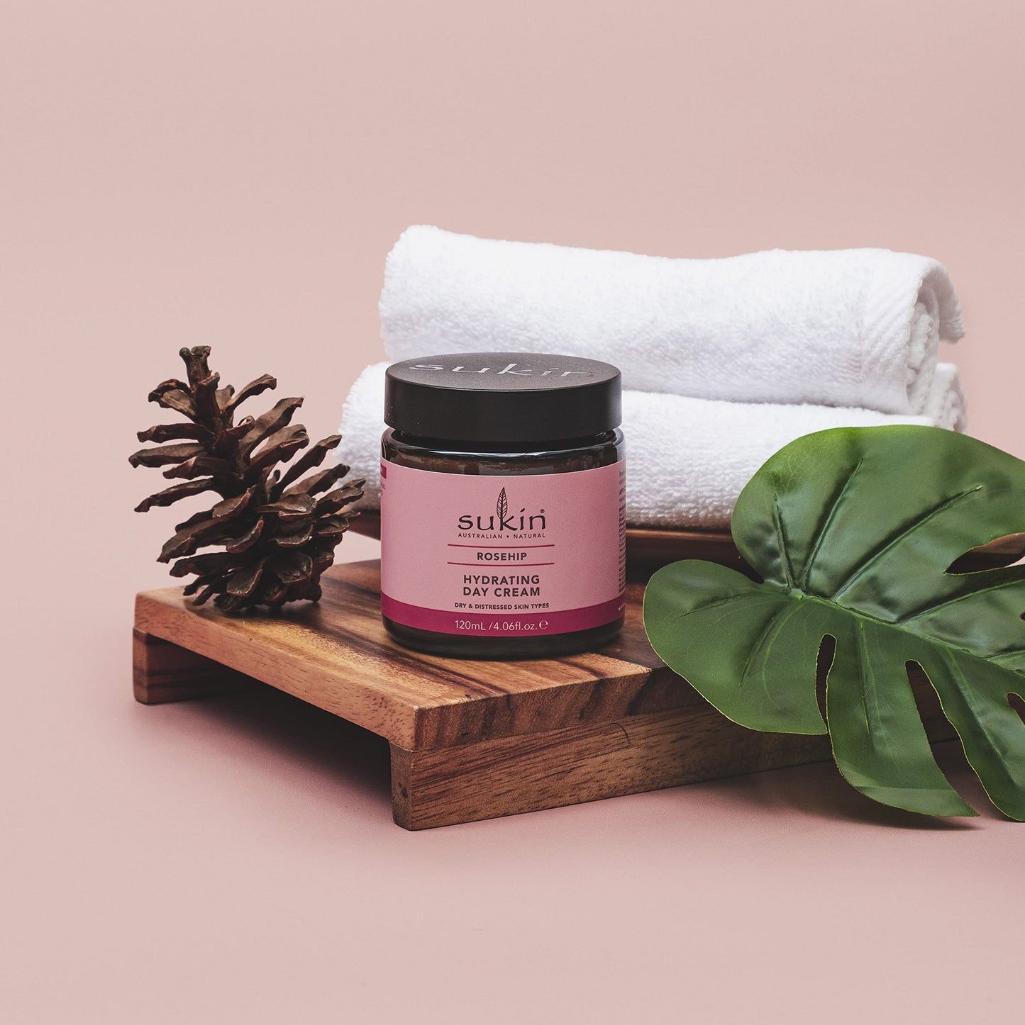 Sukin Rose Hip Hydrating Day Cream 120ml Natural Face Moisturiser by Sukin