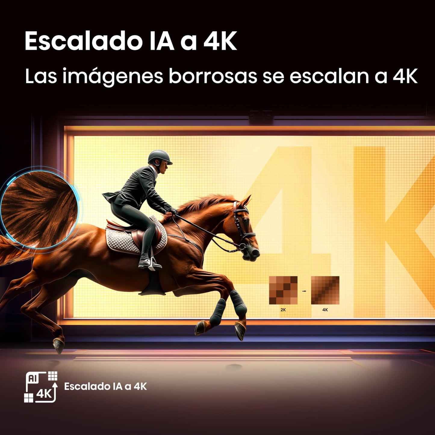 Hisense Television A65N (Modelo 2025) Pantalla 65 Pulgadas, Smart Vidaa TV UHD 4K,Control Remoto por Voz con Alexa, Dolby Vision, Amplia Gama de Colores, DTS Virtual: X, mira TV en Vivo sin Cable
