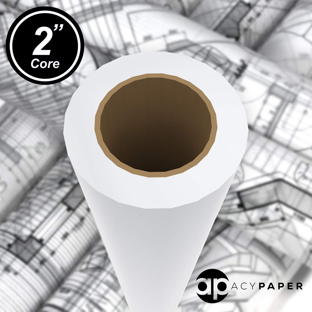 Papel de Trazador ACYPAPER Blanco Bond para Impresión CAD