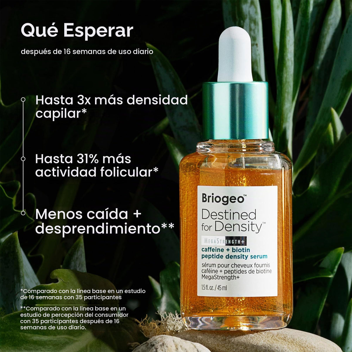 Suero Capilar Briogeo MegaStrength Plus Cafeína y Biotina para Unisex