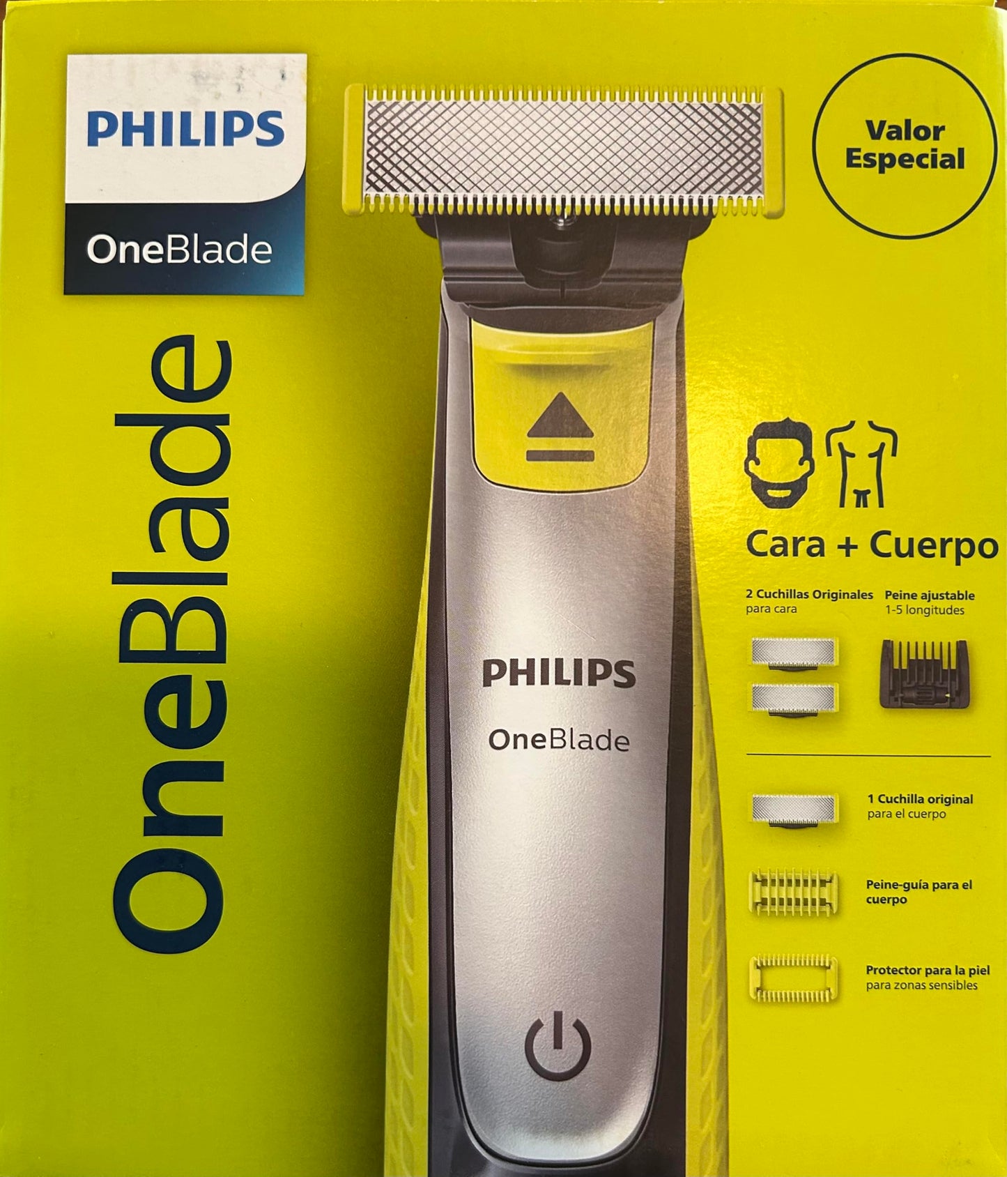 Rasuradora Philips OneBlade Cara Y Cuerpo Recargable QP2834/50