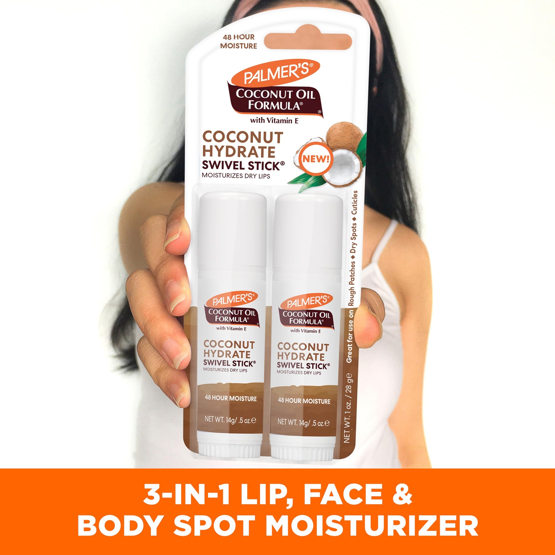 Palmer's Fórmula de aceite de coco doble varilla giratoria