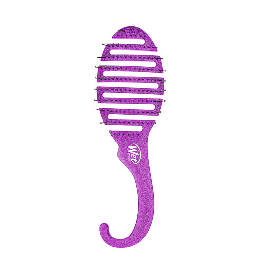 Wet Brush Cepillo desenredante de ducha, purpurina morada por unisex - 1 cepillo de pelo