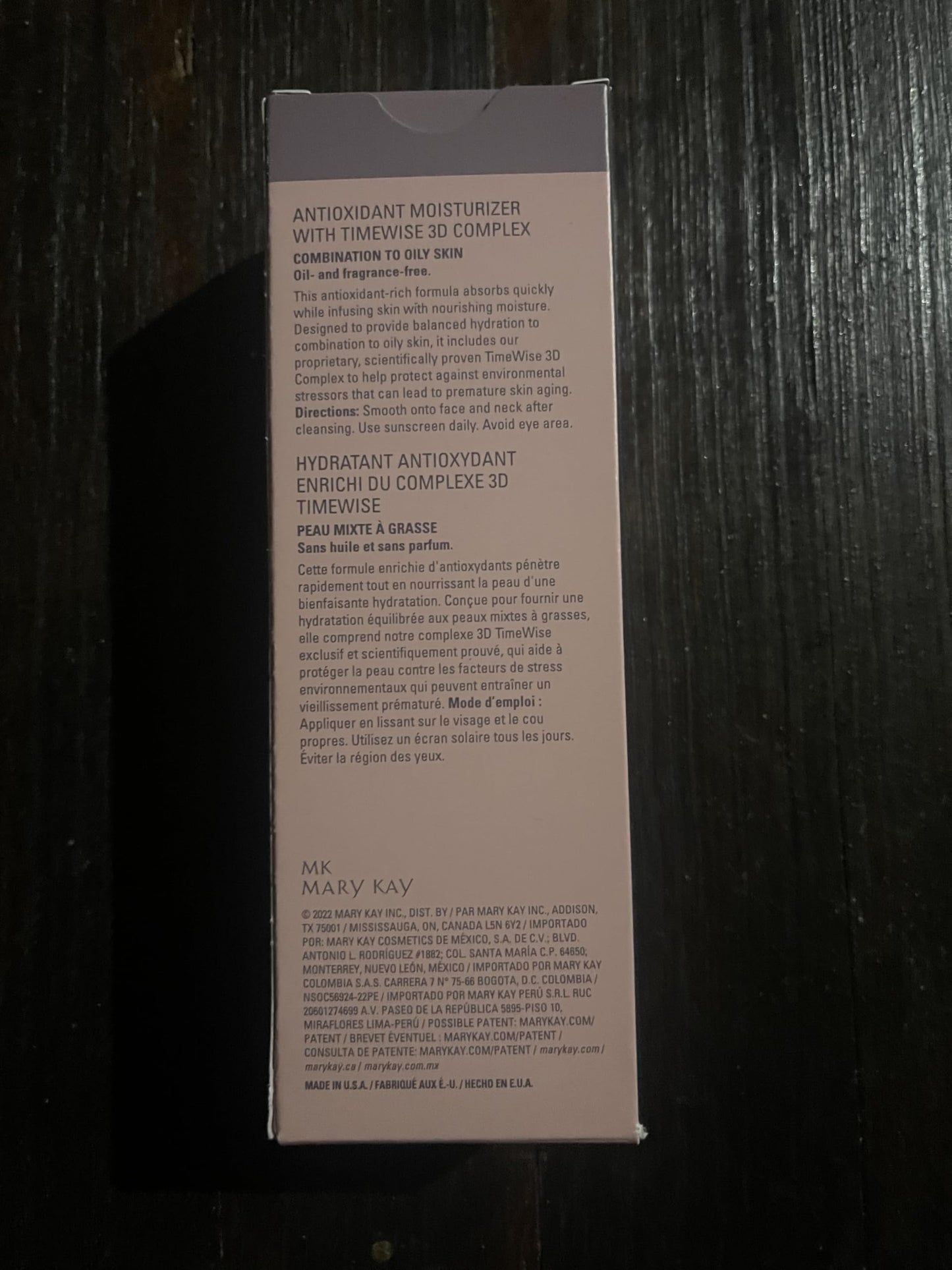Marykay-HUMECTANTE ANTIOXIDANTE TIMEWISE DE MARY KAY