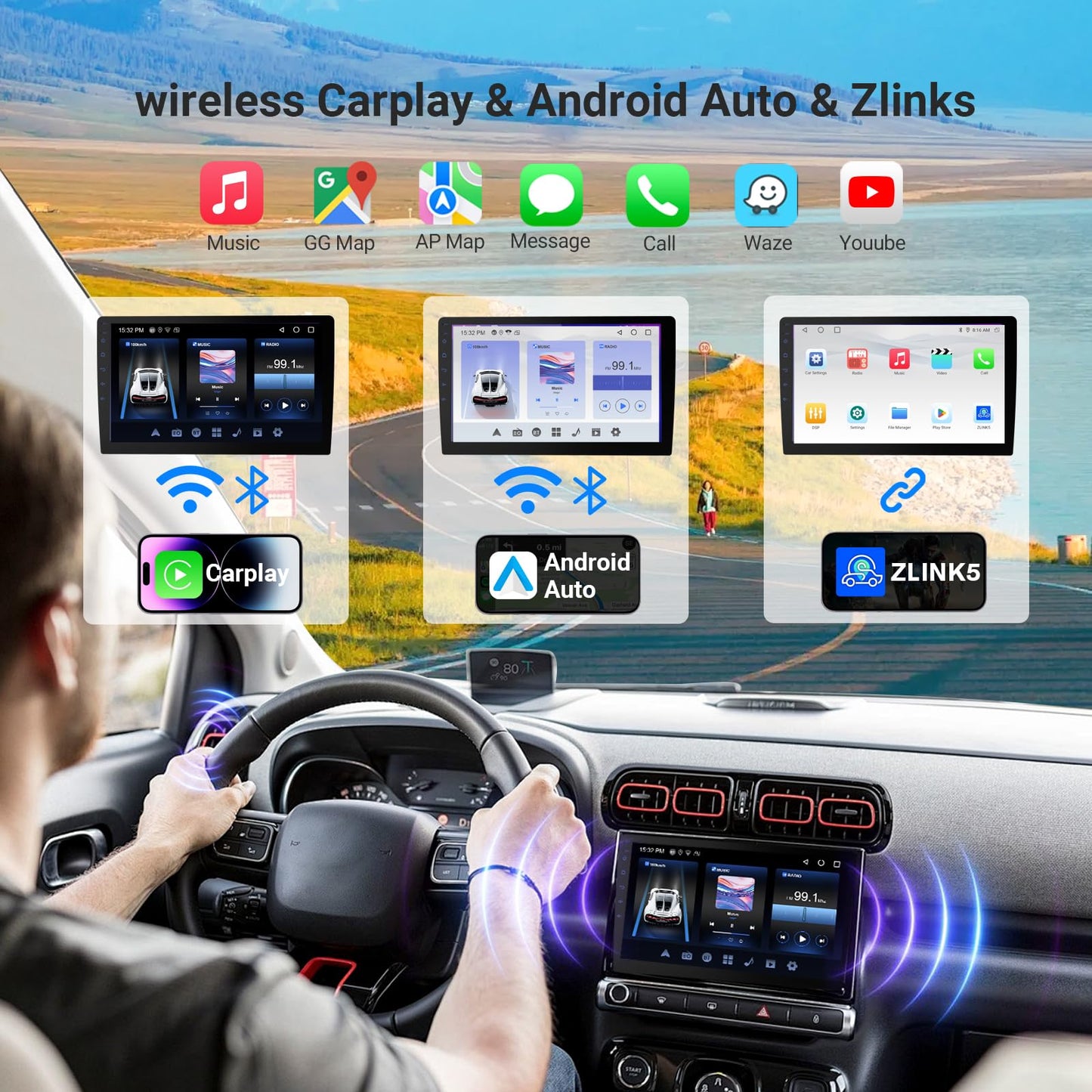 9 Inch Android 13 Car Stereo with 4G LTE, 14-Band DSP EQ, 1280x720 HD Touchscreen, MirrorLink & Dual USB - Bluetooth 5.0, Support GPS/WiFi/DVR/APK Installation, Fit for Most Cars 2010-2023
