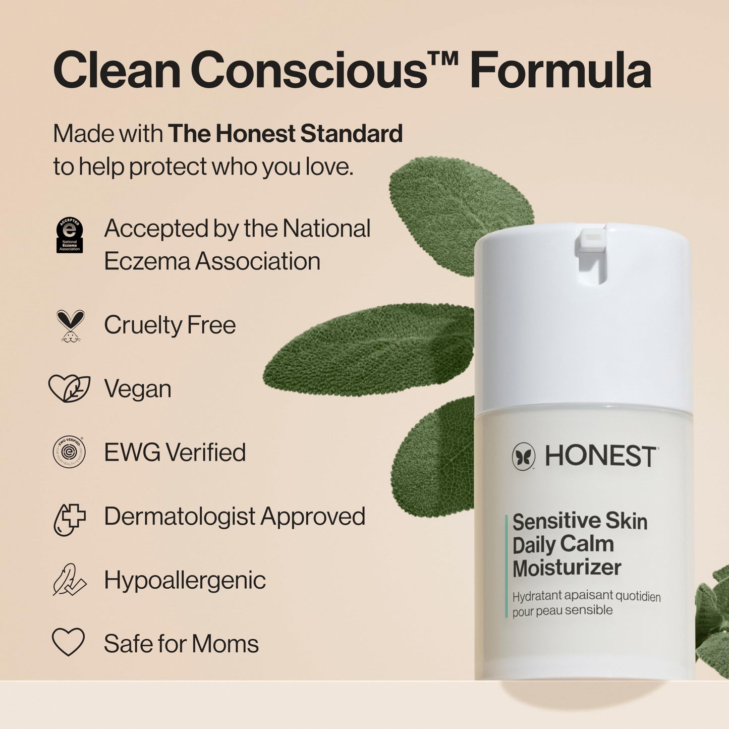 Honest The Daily Calm Lightweight Moisturizer Women Moisturizer 1.7 oz