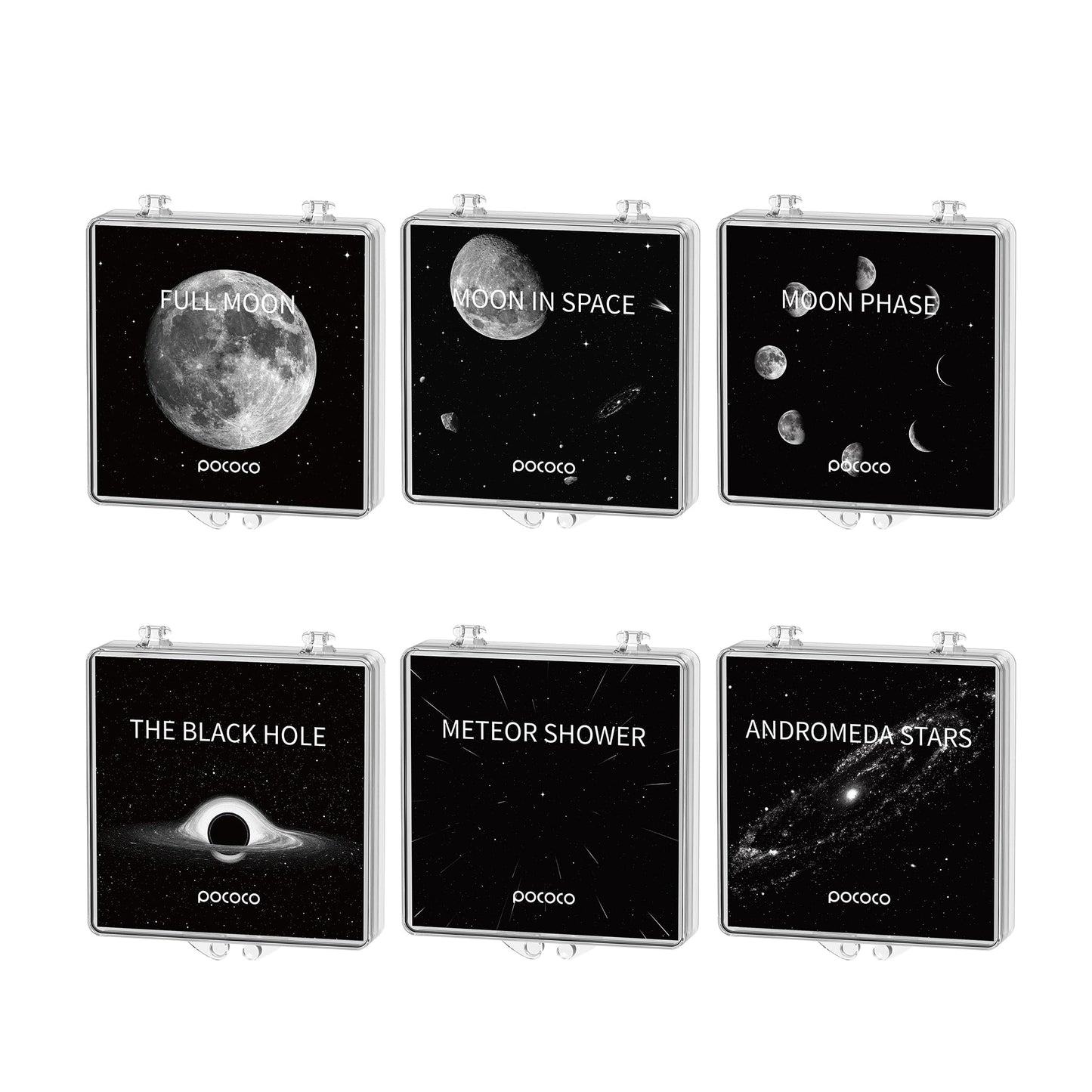 Luna y Estrellas: Discos para POCOCO Proyector Galaxy, 5K Ultra HD, Litografía de Semiconductores (6 Discos)